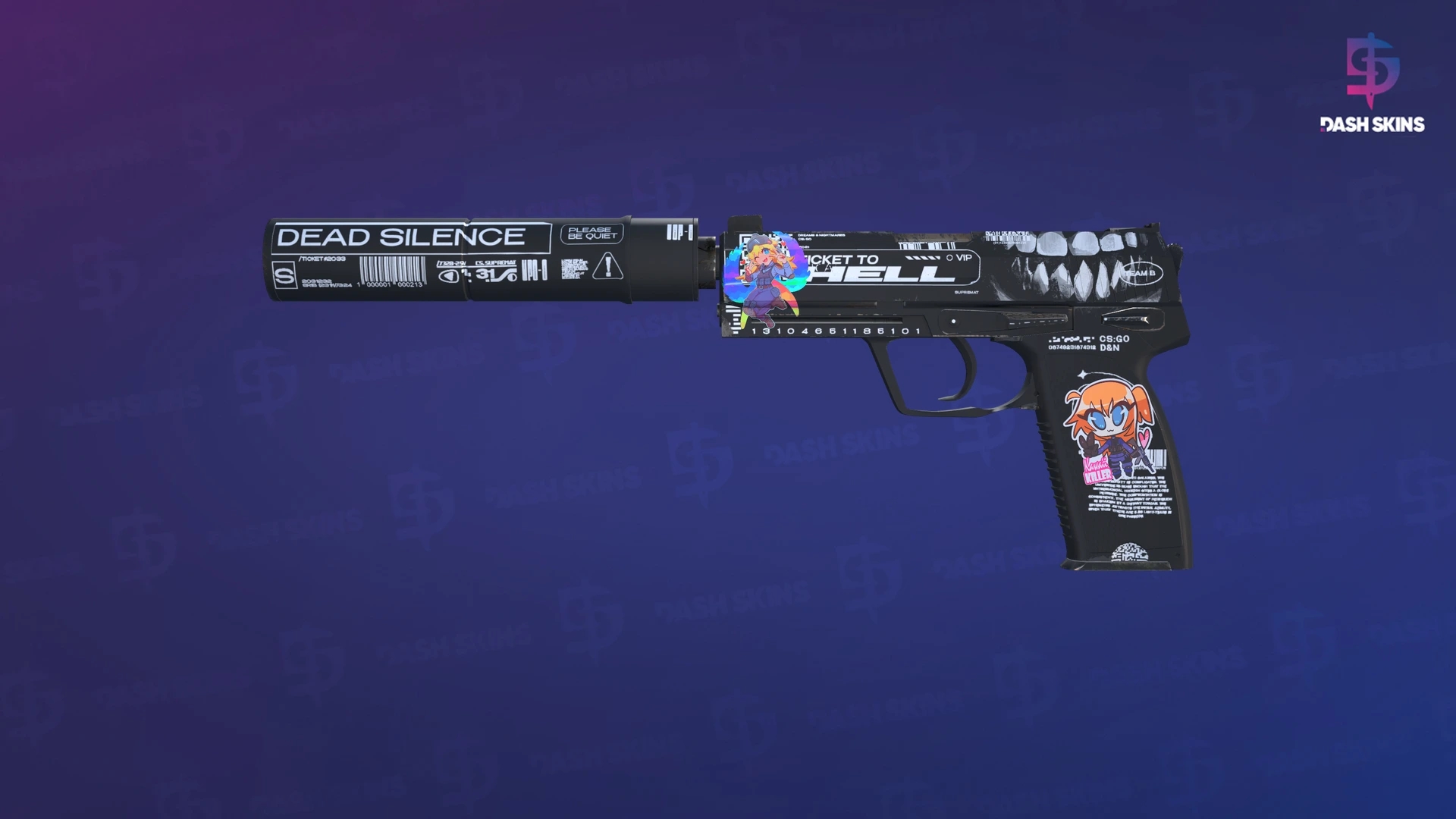 USP-S | Ticket to Hell (Minimal Wear) Screenshot Playside
