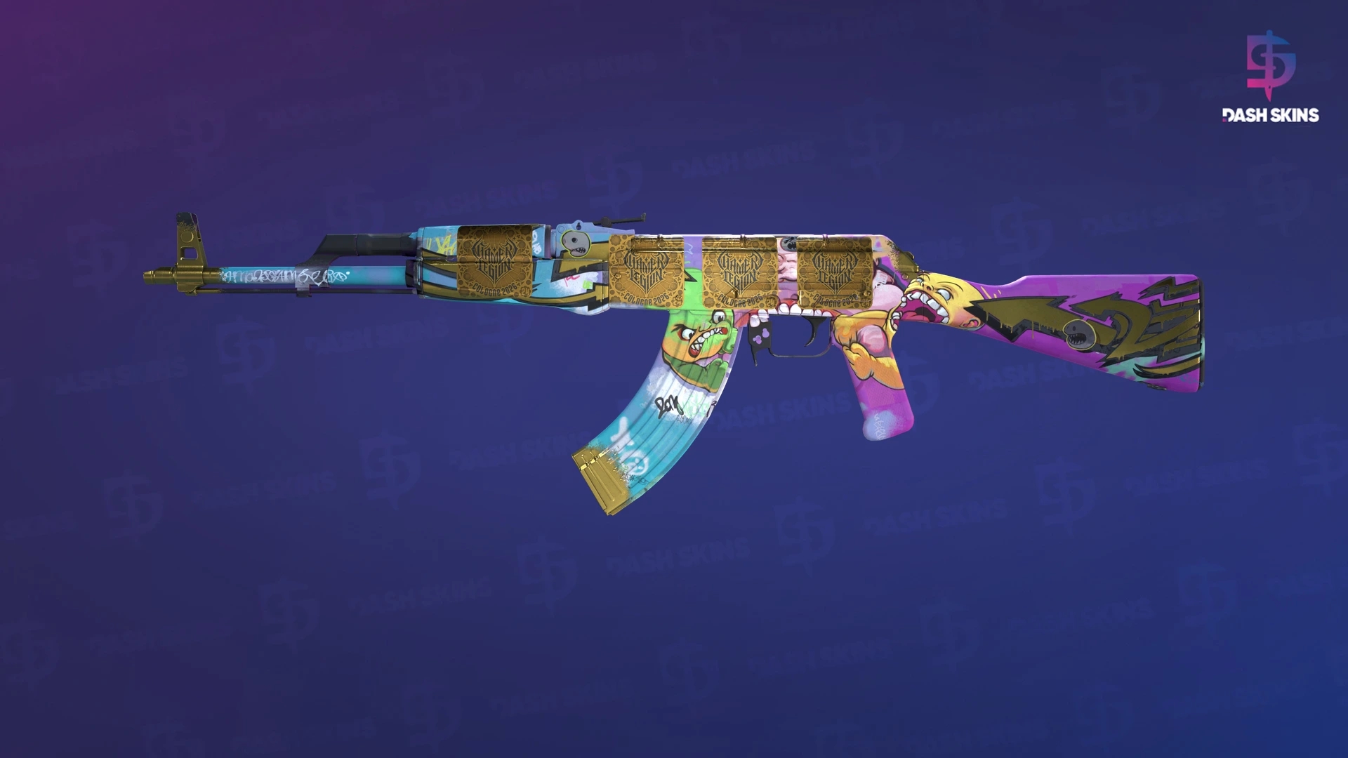 AK-47 | B the Monster (Minimal Wear) Screenshot Playside