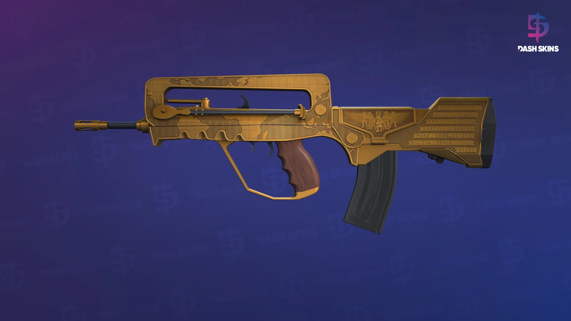 FAMAS | Commemoration (Minimal Wear) Screenshot Playside