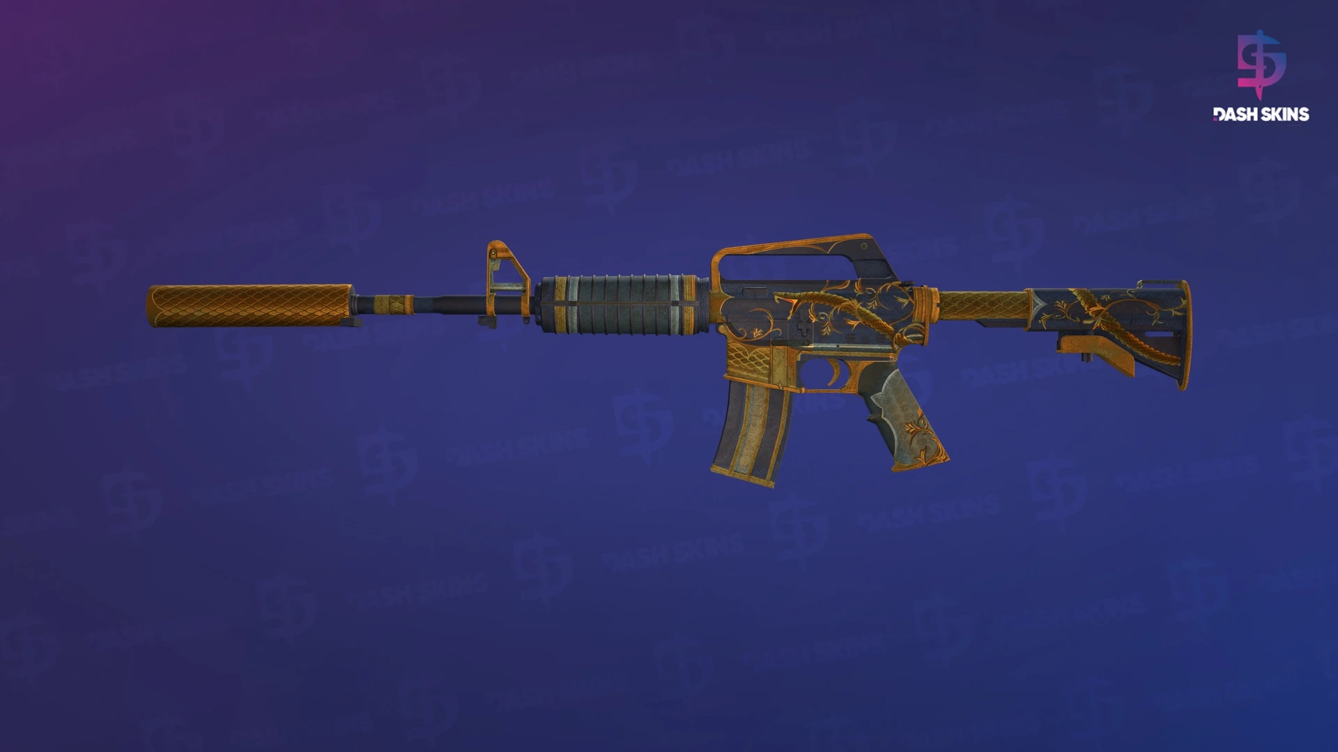 M4A1-S | Golden Coil (Battle-Scarred) Screenshot Playside