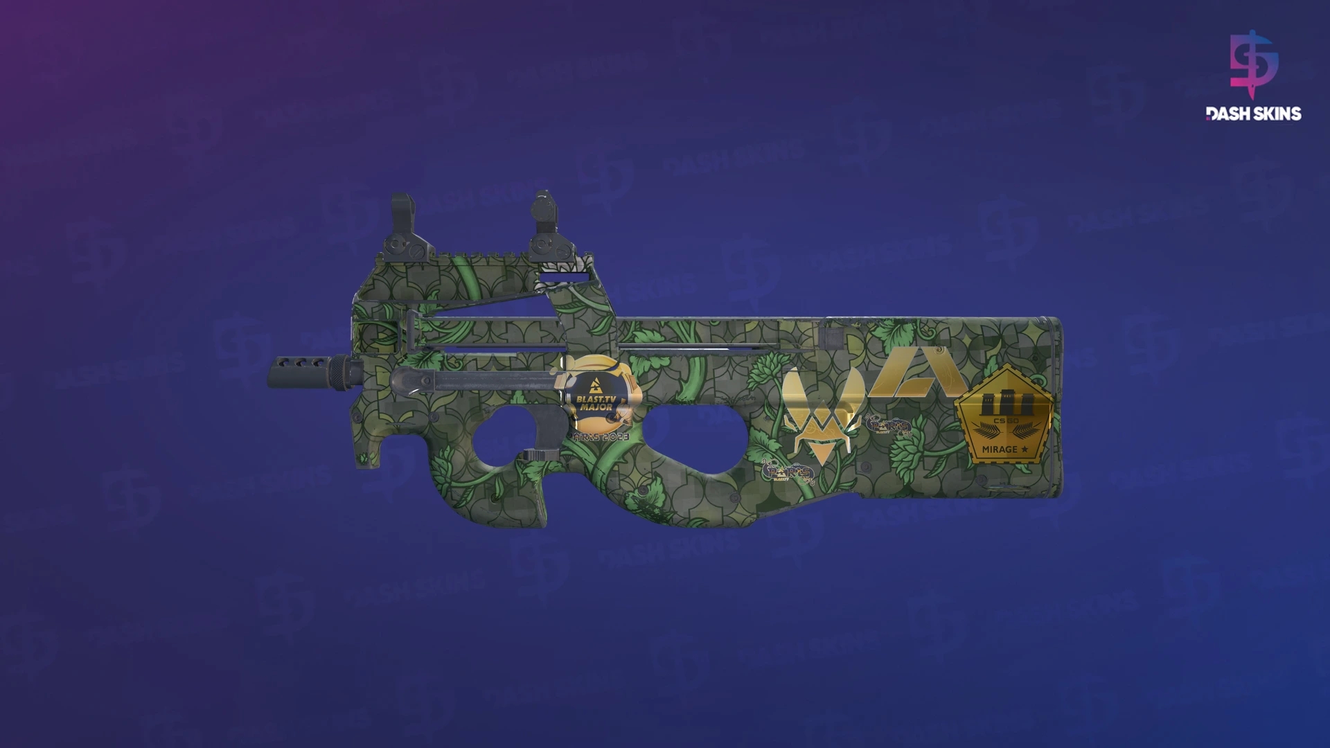 Souvenir P90 | Verdant Growth (Minimal Wear) Screenshot Playside