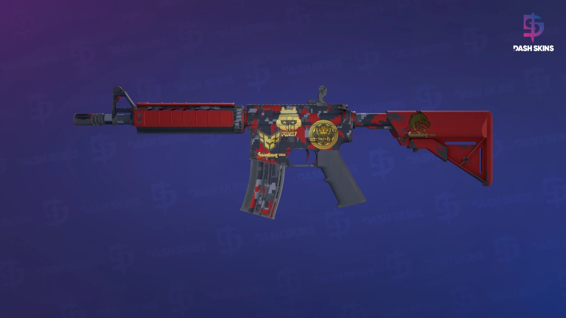 Souvenir M4A4 | Red DDPAT (Minimal Wear) Screenshot Playside