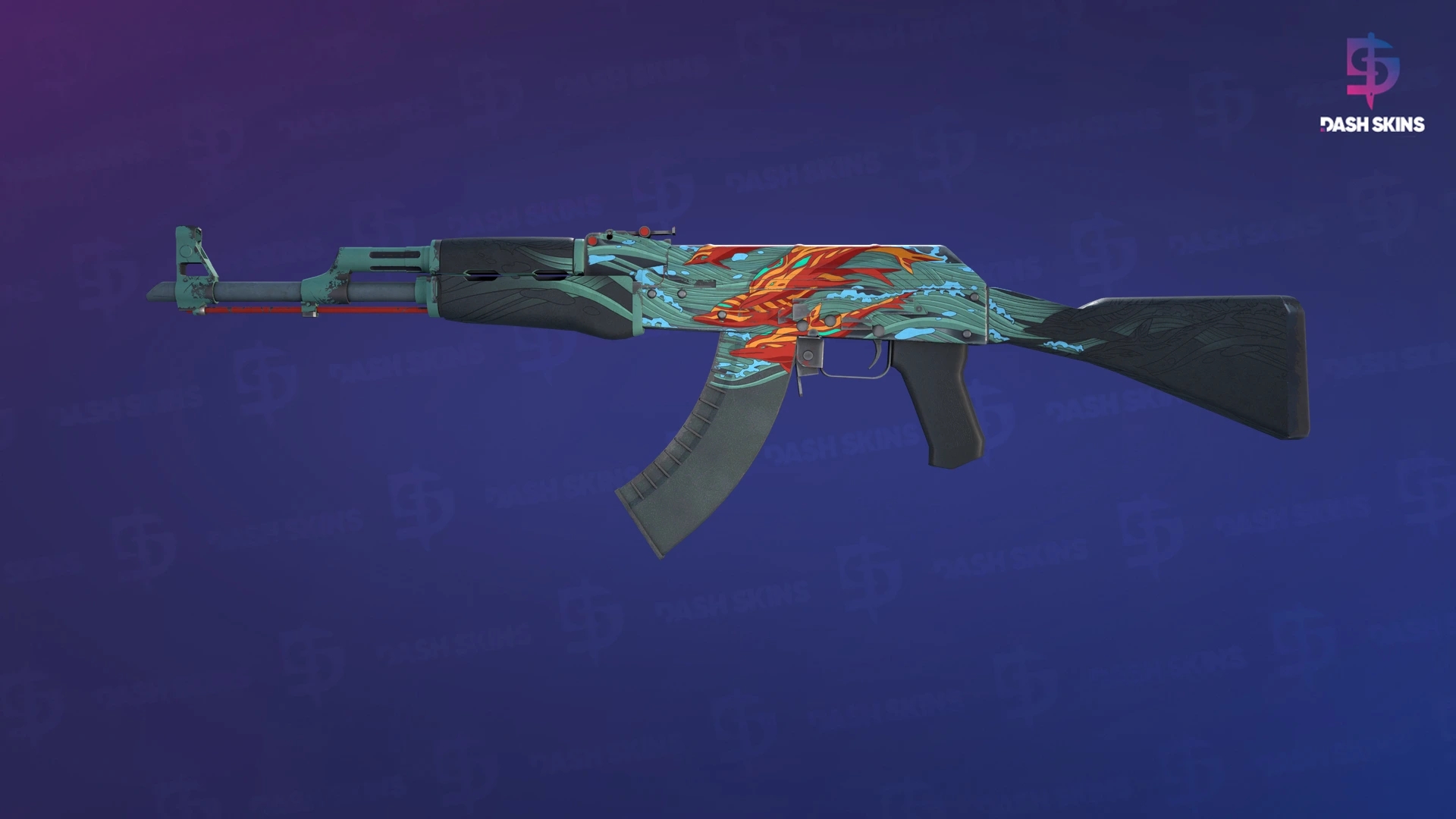 AK-47 | Aquamarine Revenge (Field-Tested) Screenshot Playside