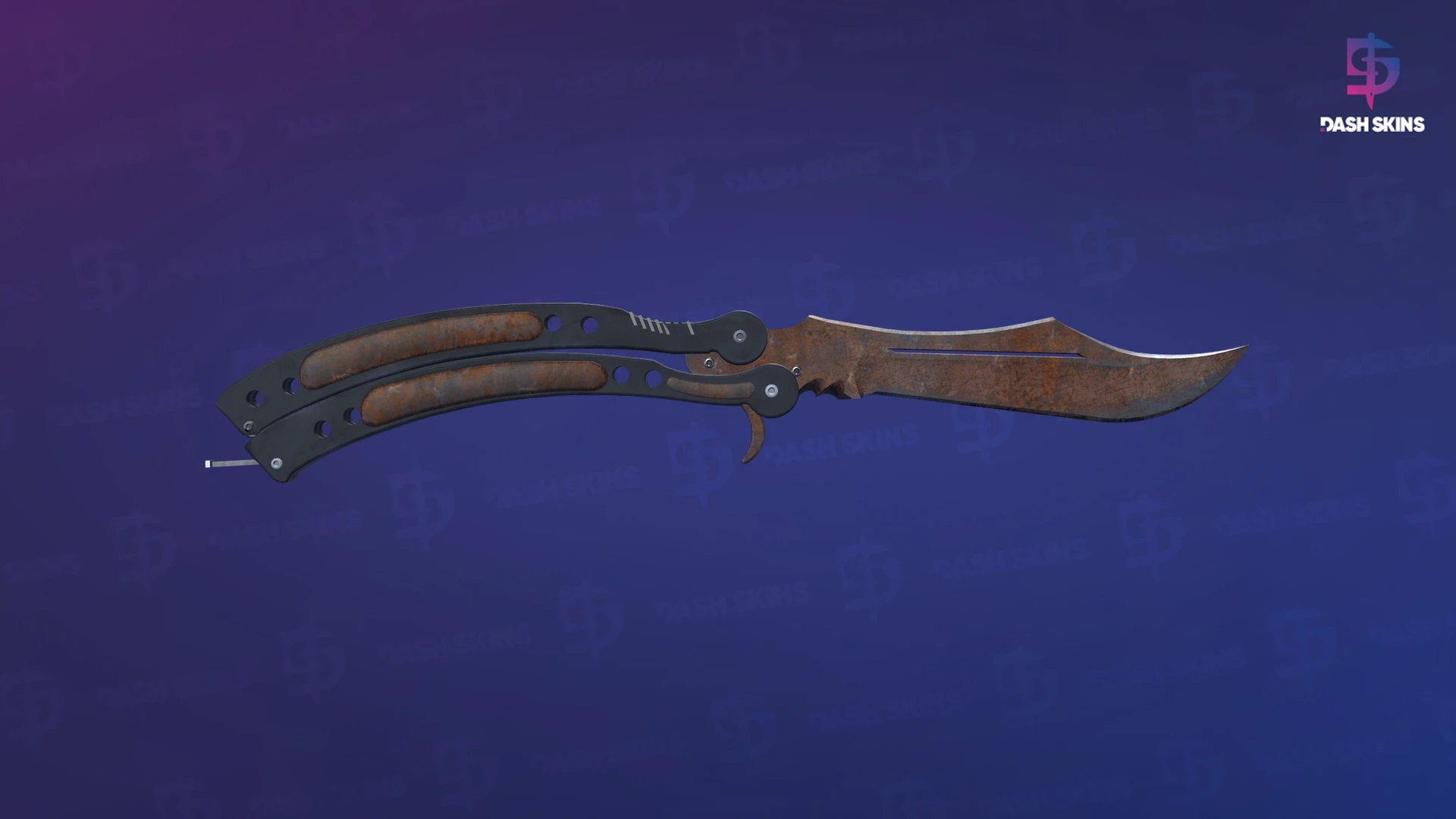 ★ Butterfly Knife | Rust Coat (Battle-Scarred) Screenshot Playside