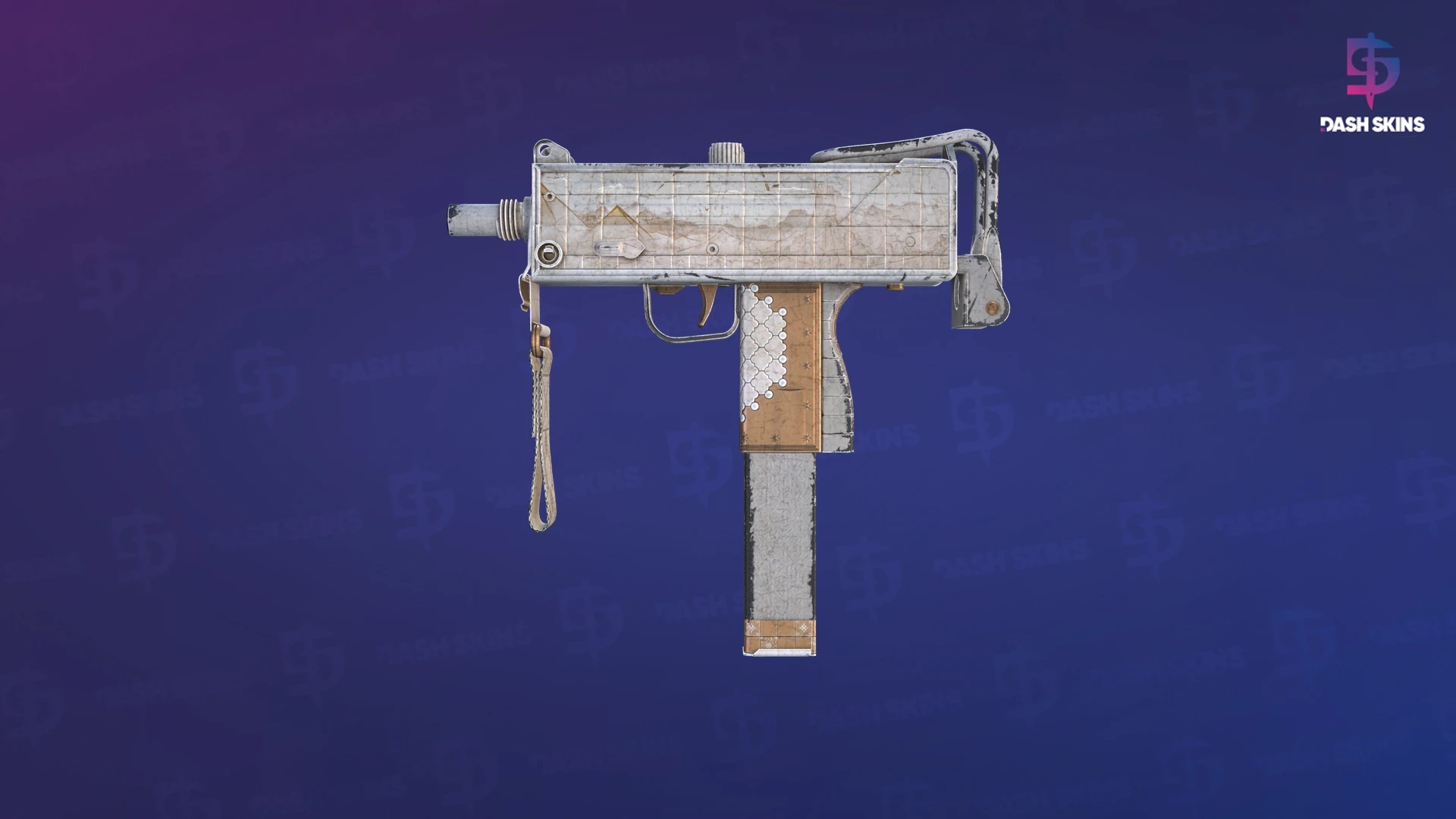 MAC-10 | Arabesque Mosaic (Battle-Scarred) Screenshot Playside