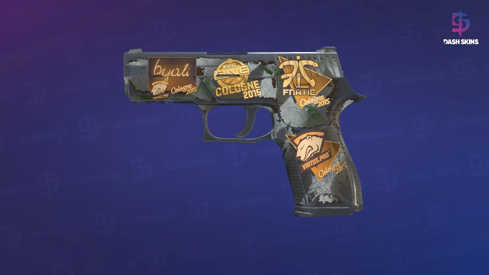 Souvenir P250 | Bone Mask (Well-Worn) Screenshot Playside