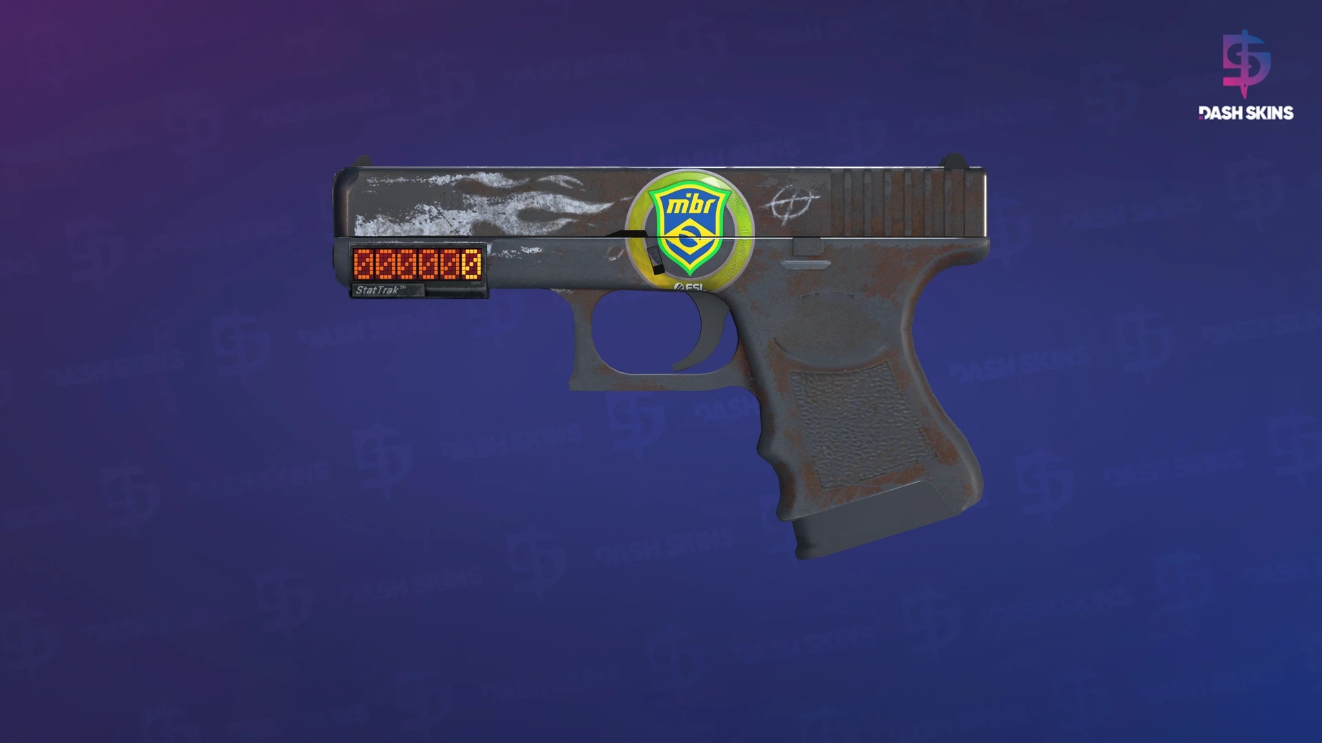 StatTrak™ Glock-18 | Oxide Blaze (Battle-Scarred) Screenshot Playside