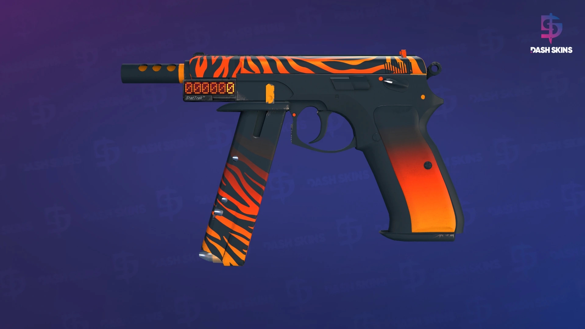 StatTrak™ CZ75-Auto | Tigris (Minimal Wear) Screenshot Playside