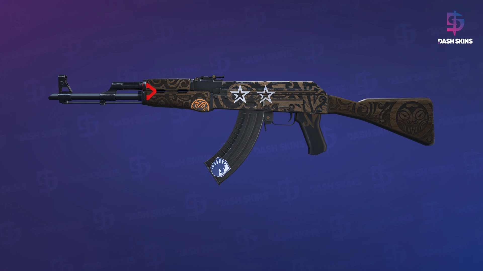 AK-47 | Uncharted (Minimal Wear) Screenshot Playside