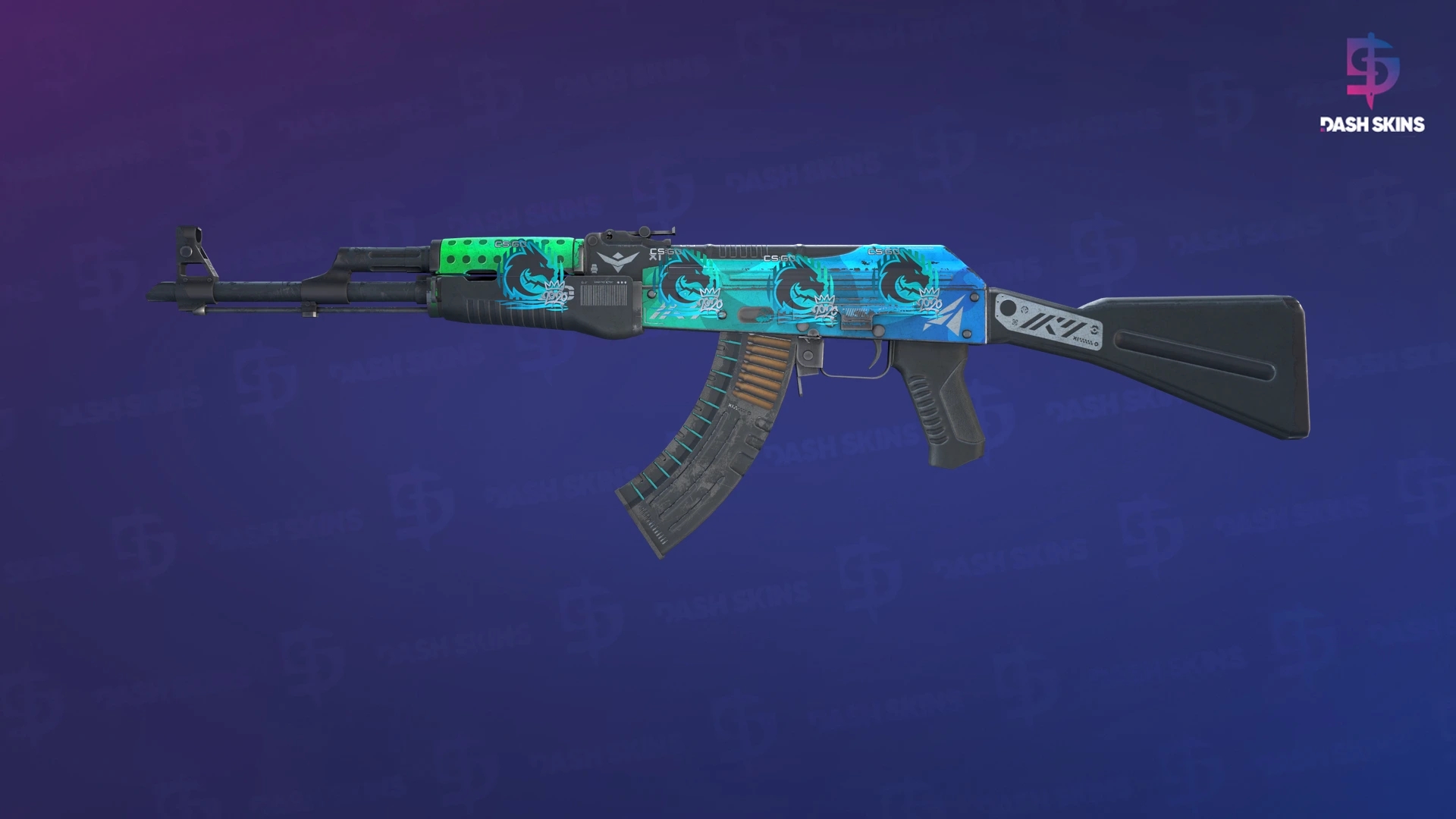 AK-47 | Ice Coaled (Battle-Scarred) Screenshot Playside