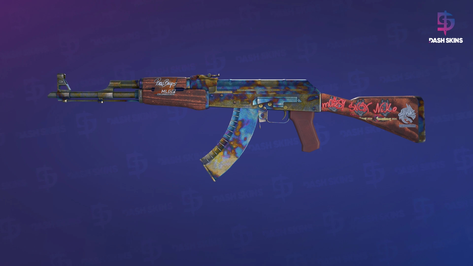 AK-47 | Case Hardened (Battle-Scarred) Screenshot Playside