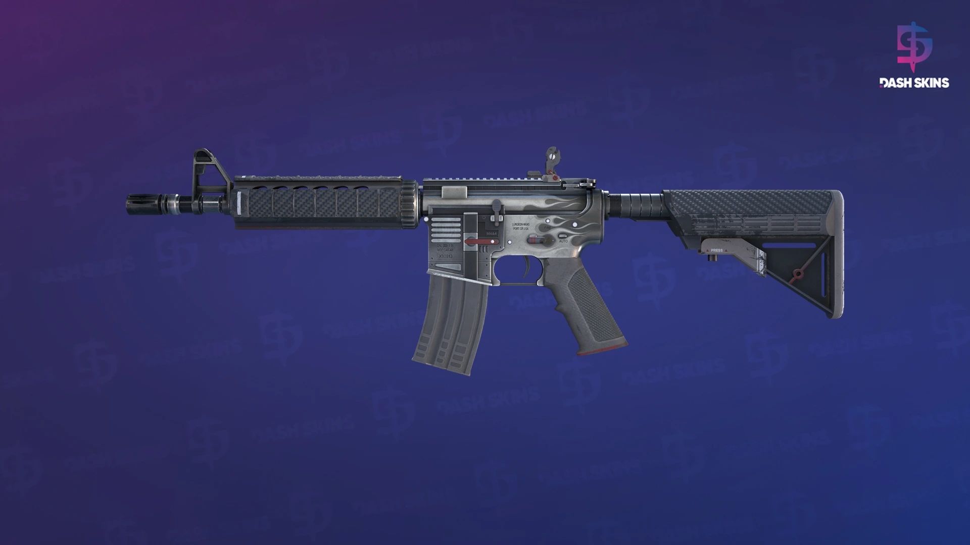 M4A4 | Magnesium (Well-Worn) Screenshot Playside