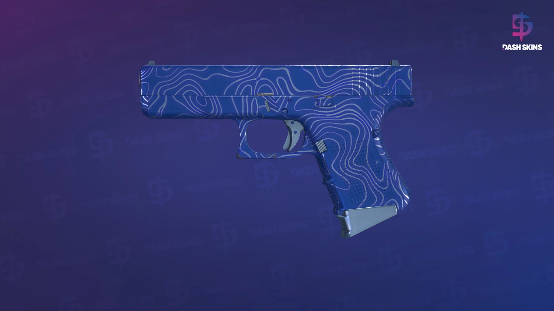 Glock-18 | Ocean Topo (Factory New) Screenshot Playside