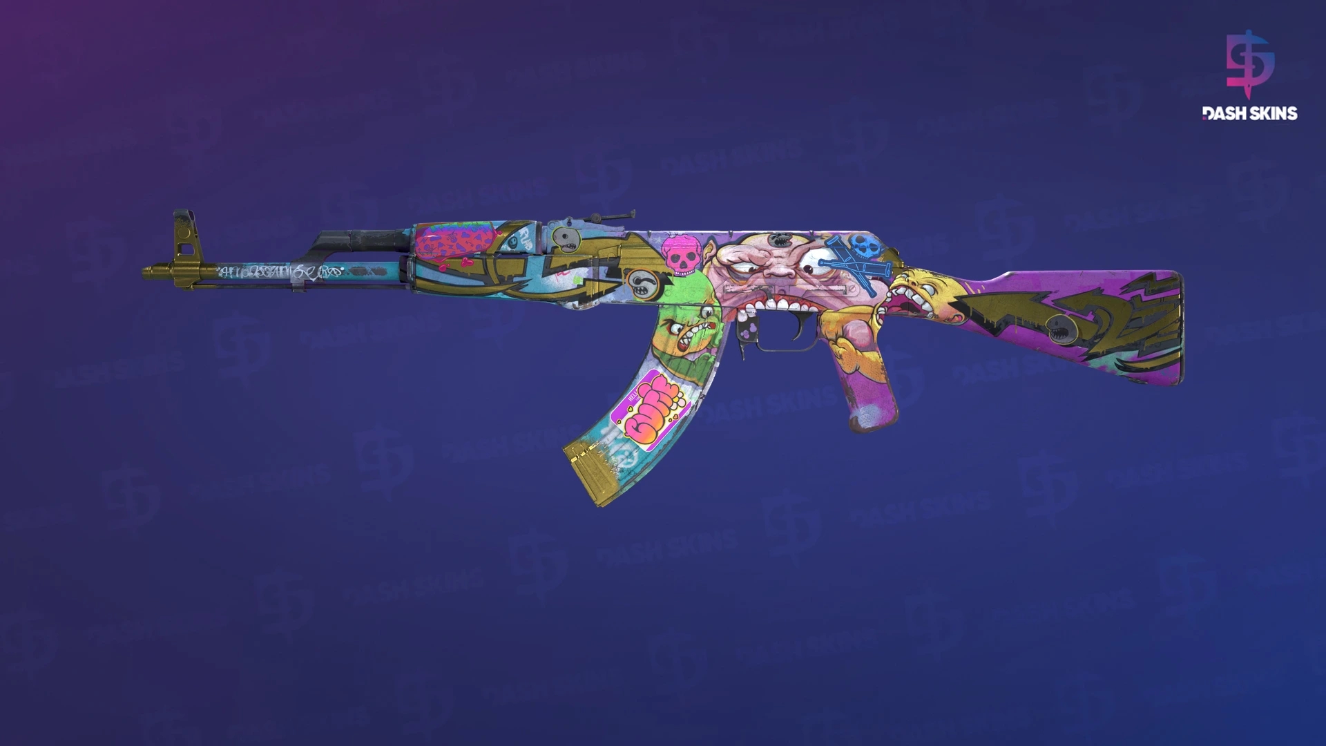 AK-47 | B the Monster (Battle-Scarred) Screenshot Playside