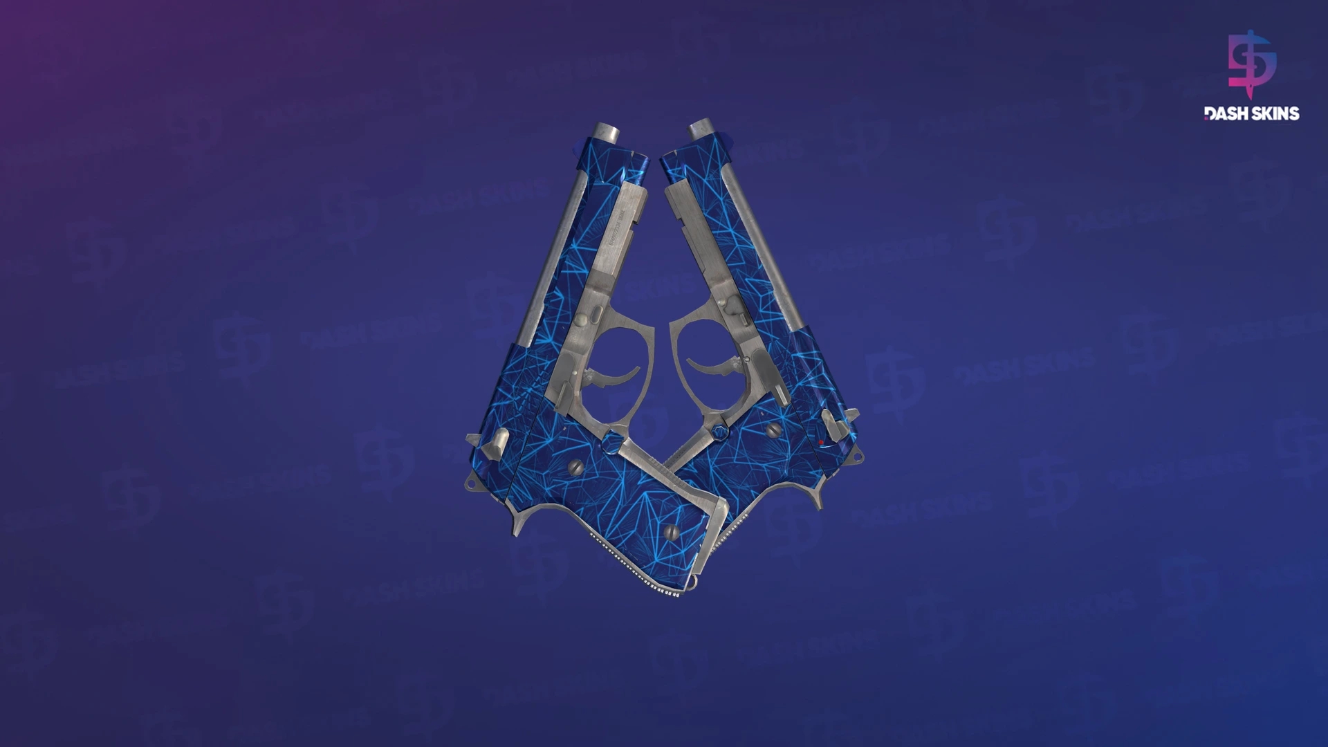 Dual Berettas | Cobalt Quartz (Factory New) Screenshot Playside