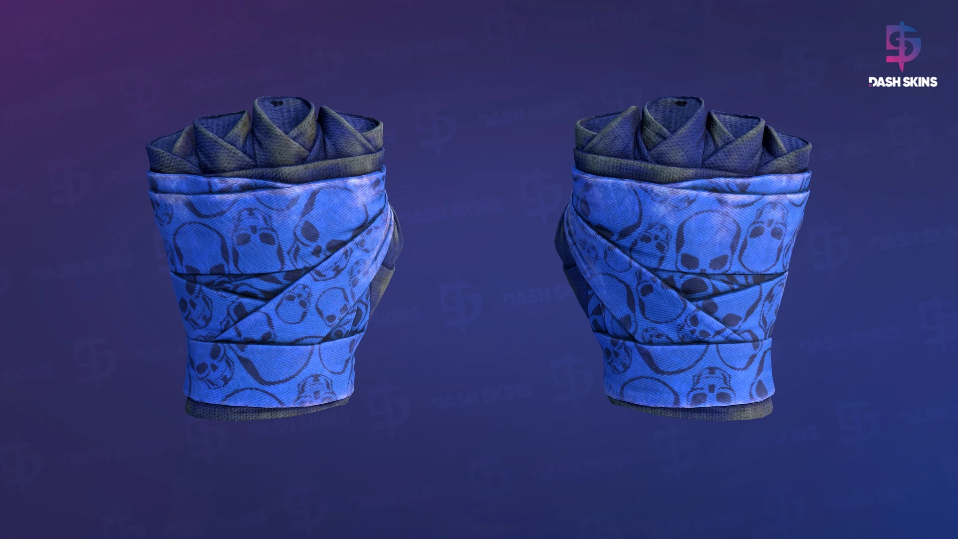 ★ Hand Wraps | Cobalt Skulls (Battle-Scarred) Screenshot Playside