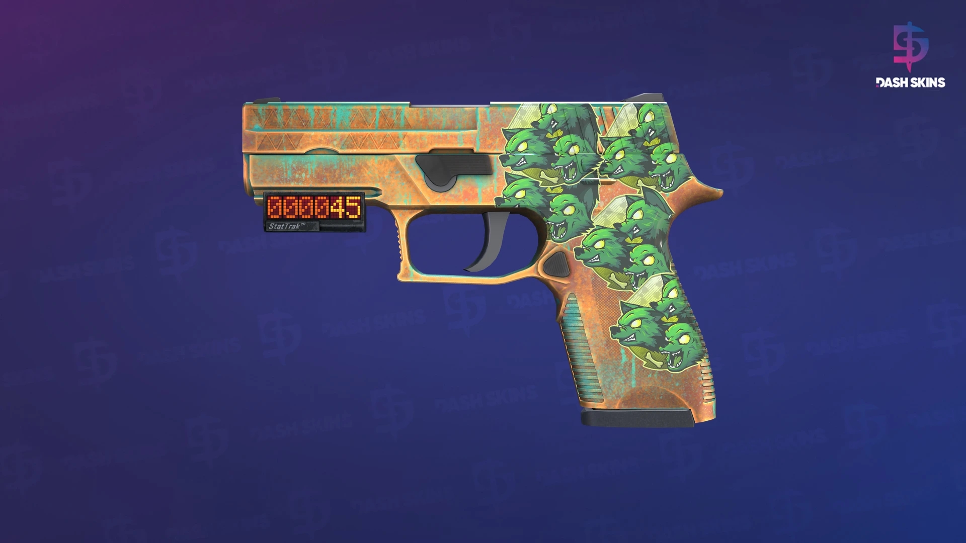 StatTrak™ P250 | Verdigris (Factory New) Screenshot Playside