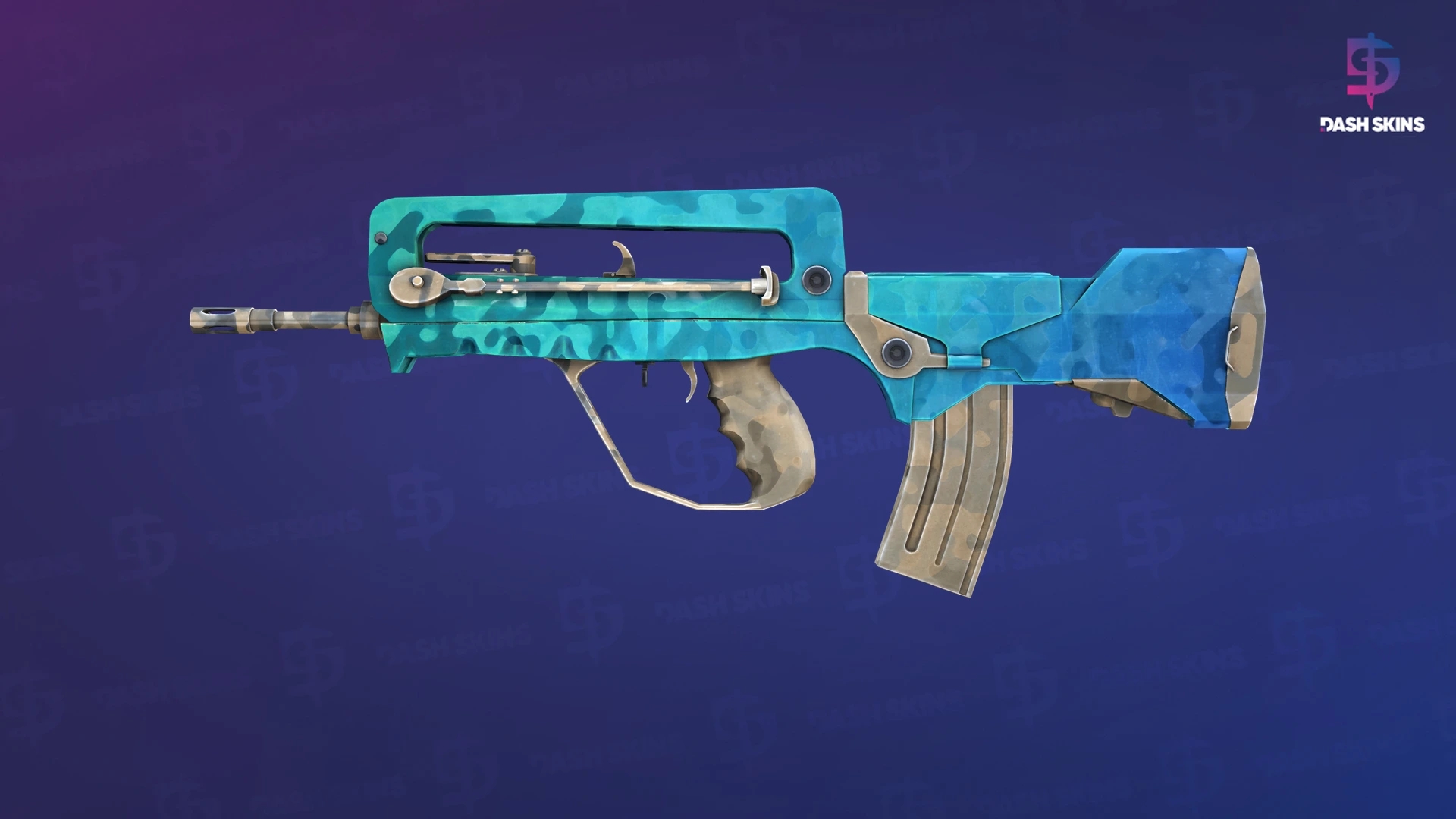 FAMAS | Waters of Nephthys (Factory New) Screenshot Playside