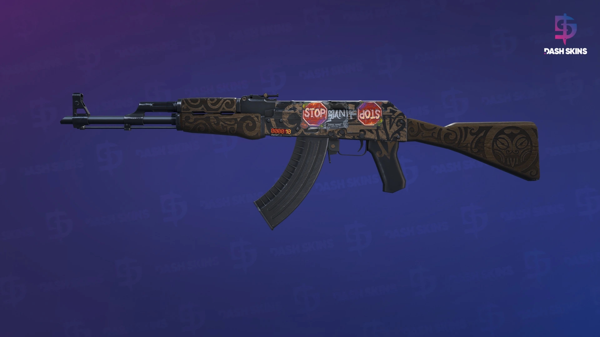 StatTrak™ AK-47 | Uncharted (Factory New) Screenshot Playside