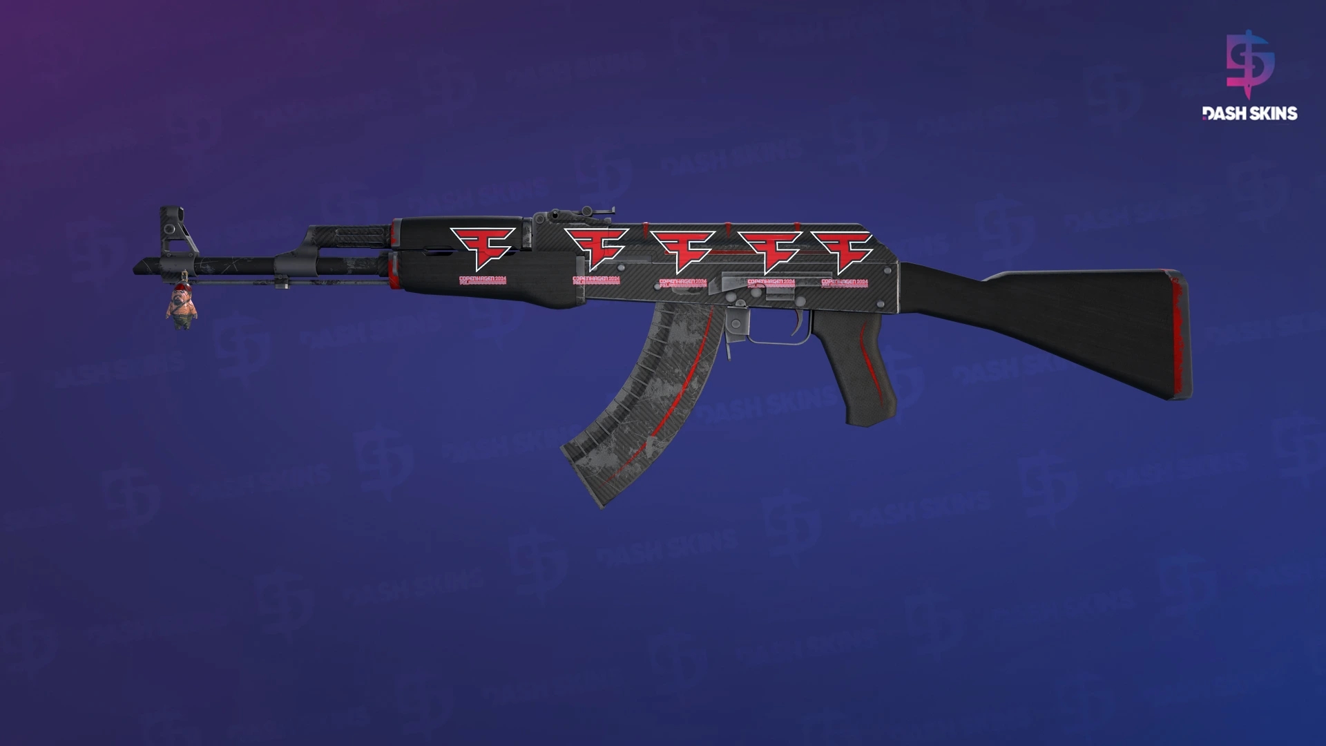 AK-47 | Redline (Well-Worn) Screenshot Playside