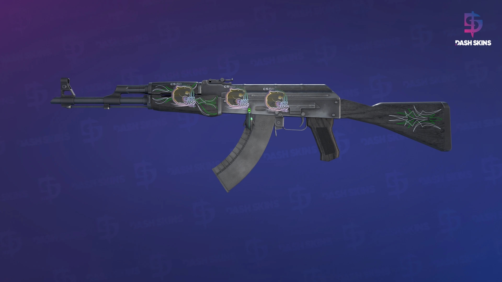 AK-47 | Emerald Pinstripe (Field-Tested) Screenshot Playside