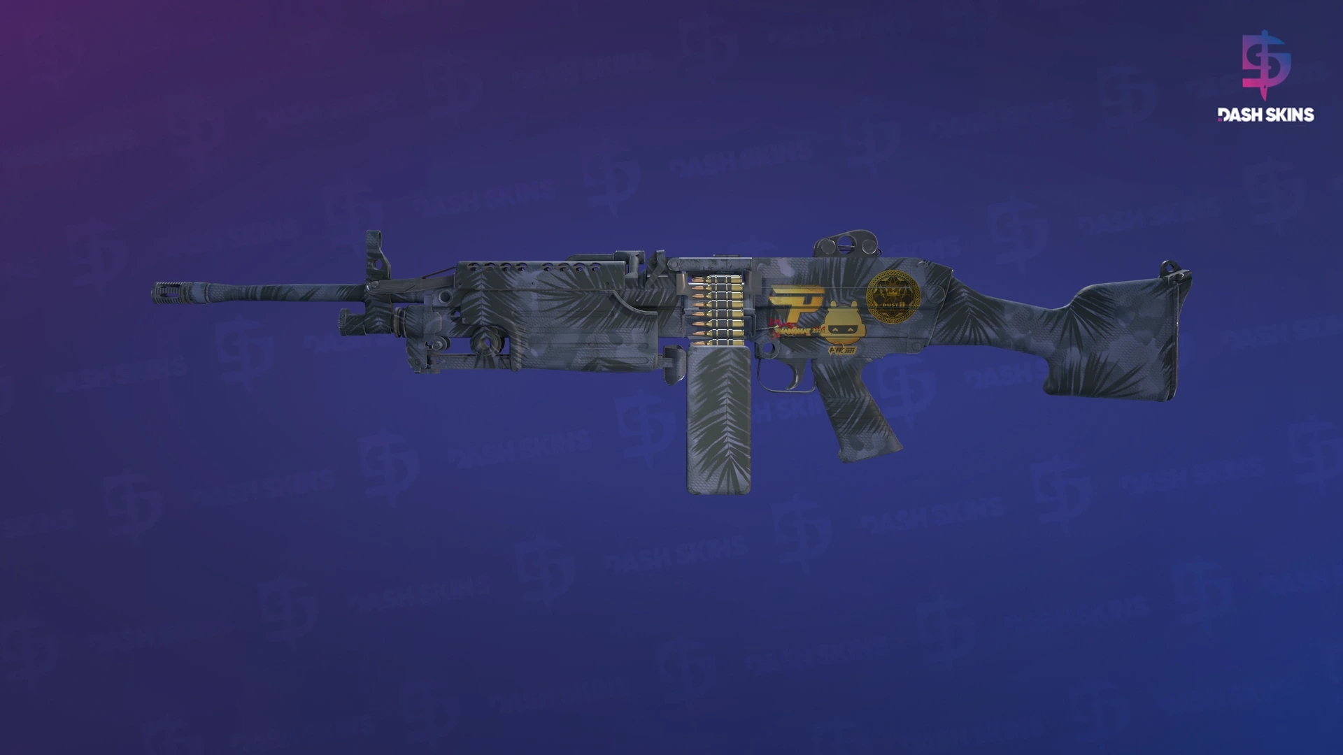 Souvenir M249 | Midnight Palm (Minimal Wear) Screenshot Playside