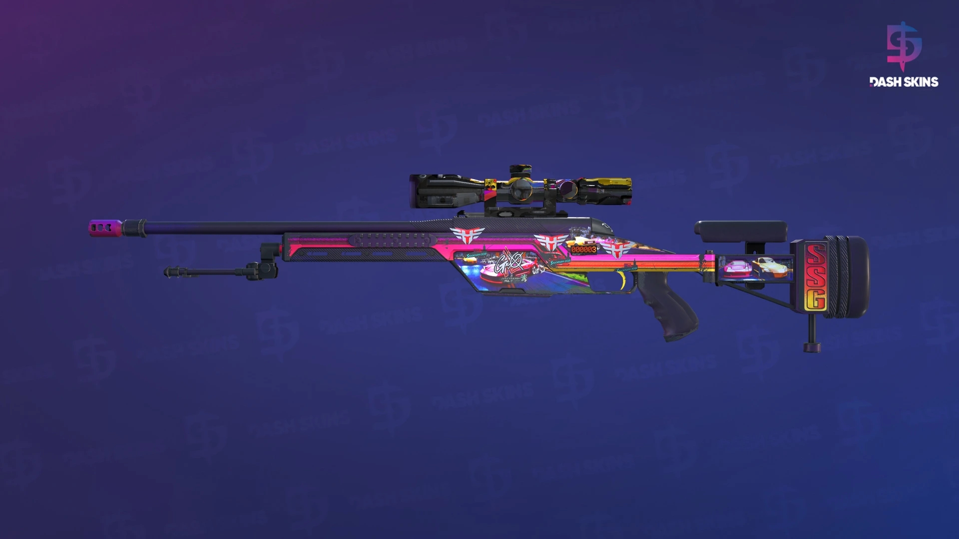 StatTrak™ SSG 08 | Turbo Peek (Field-Tested) Screenshot Playside