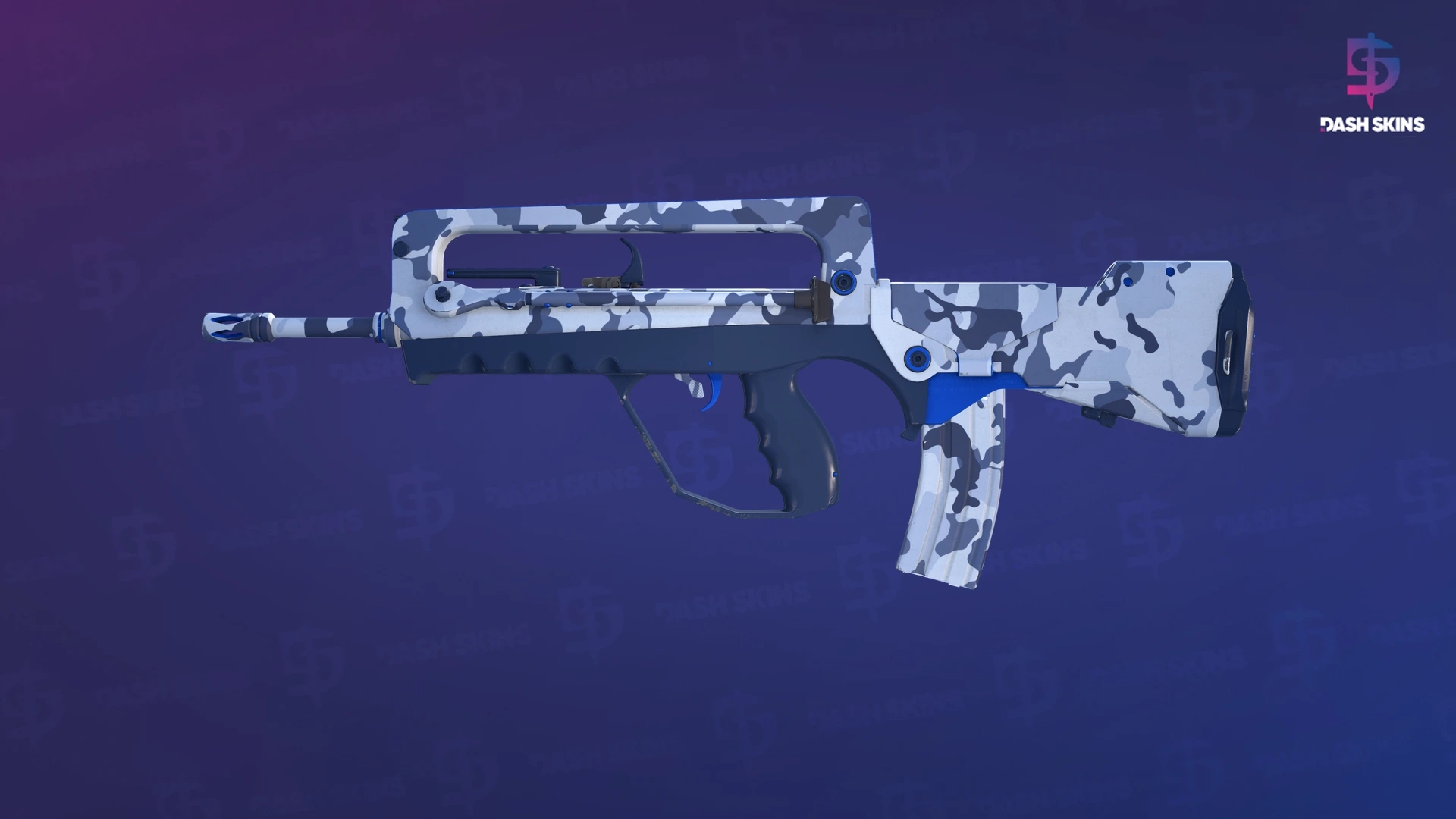 FAMAS | Yeti Camo (Minimal Wear) Screenshot Playside