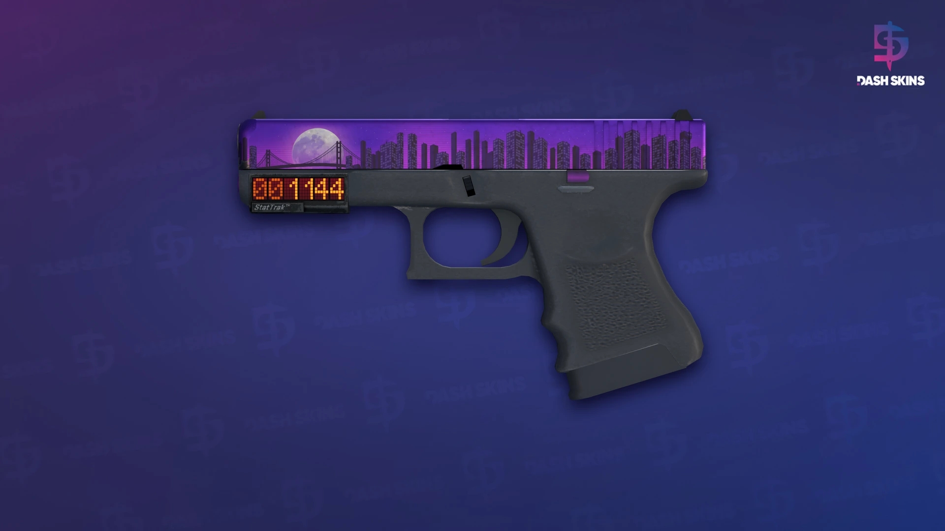 StatTrak™ Glock-18 | Moonrise (Minimal Wear) Screenshot Playside