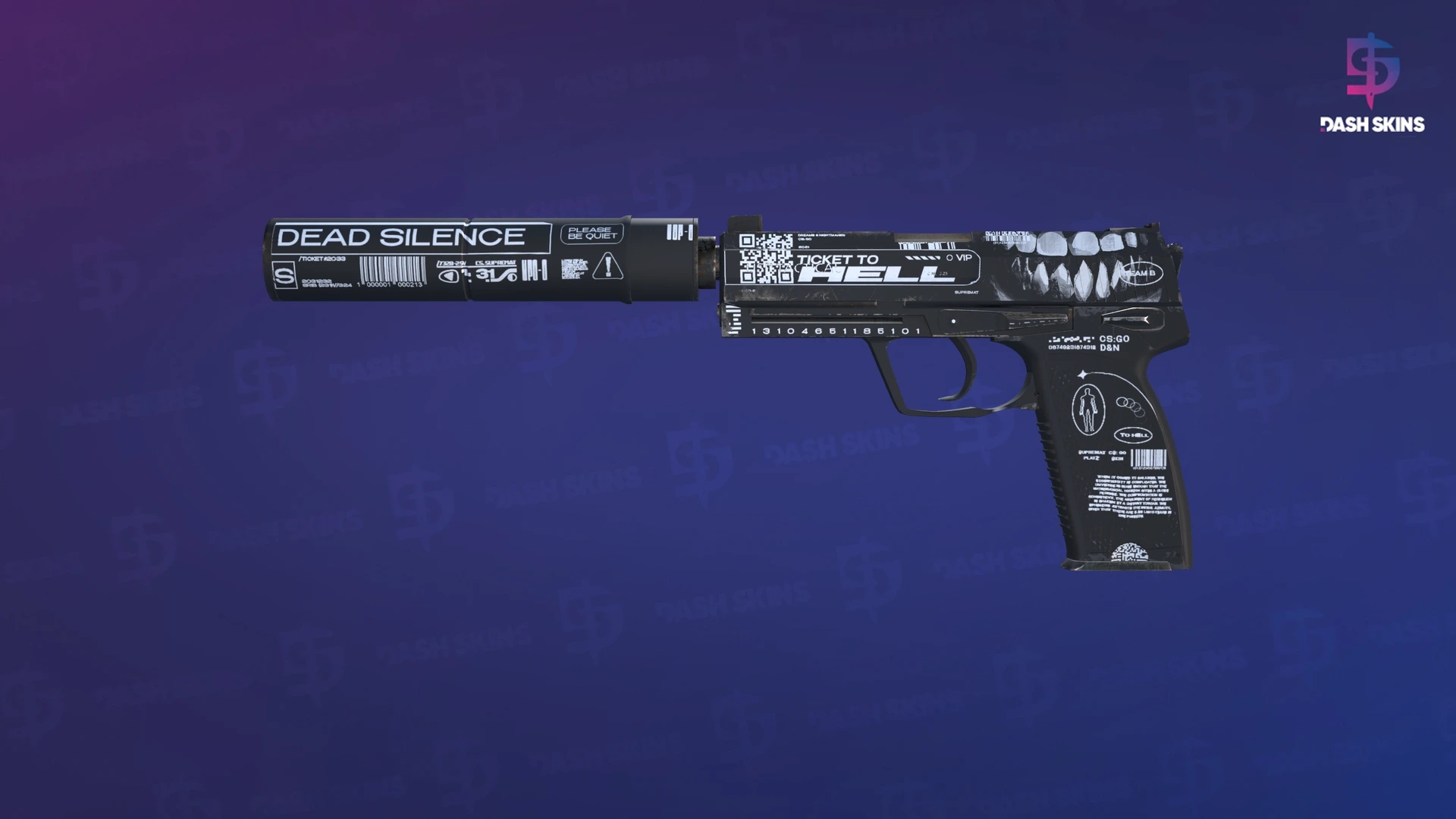 USP-S | Ticket to Hell (Minimal Wear) Screenshot Playside