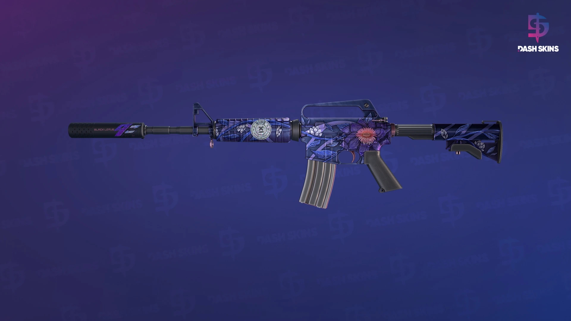 M4A1-S | Black Lotus (Minimal Wear) Screenshot Playside