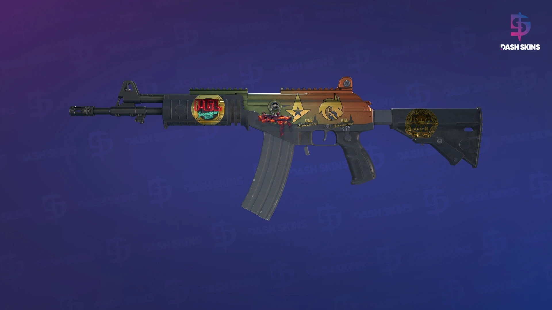 Souvenir Galil AR | Amber Fade (Minimal Wear) Screenshot Playside