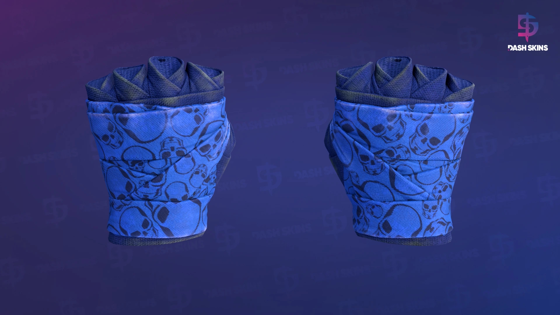 ★ Hand Wraps | Cobalt Skulls (Field-Tested) Screenshot Playside