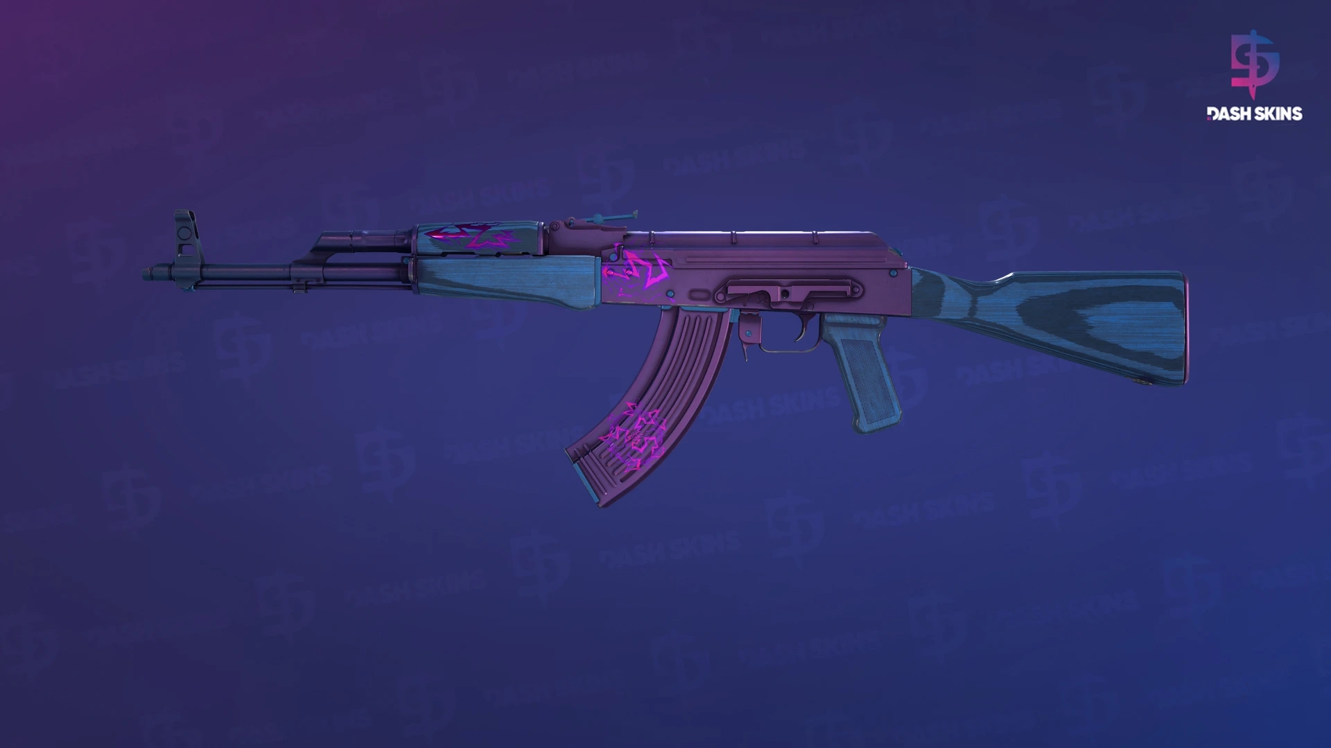 AK-47 | Midnight Laminate (Minimal Wear) Screenshot Playside