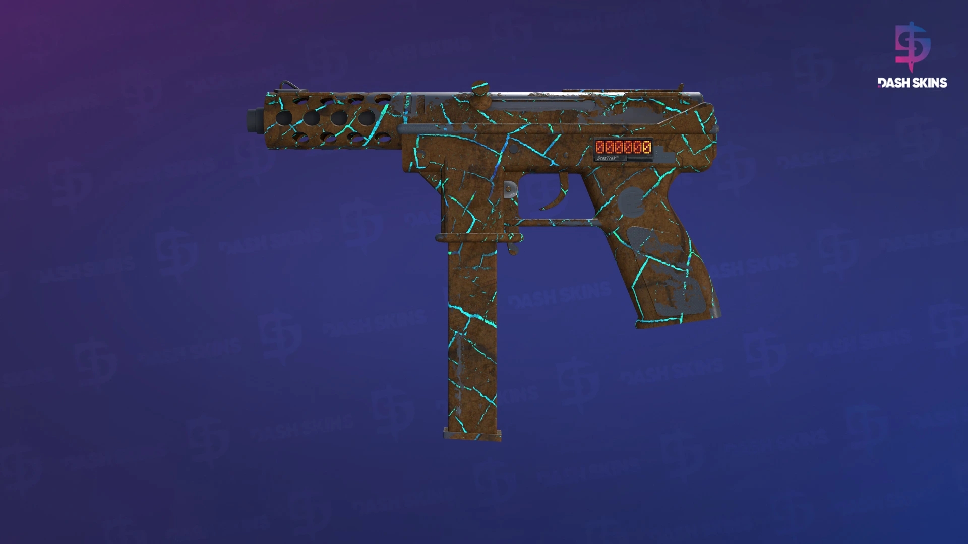 StatTrak™ Tec-9 | Cracked Opal (Battle-Scarred) Screenshot Playside