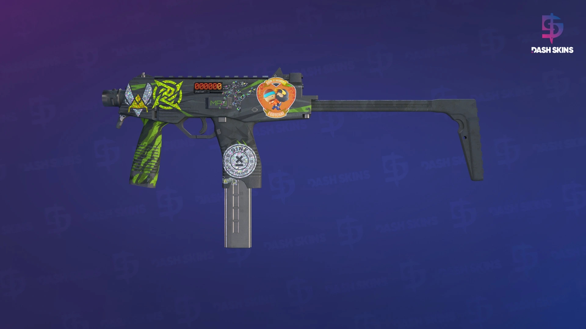 StatTrak™ MP9 | Deadly Poison (Battle-Scarred) Screenshot Playside