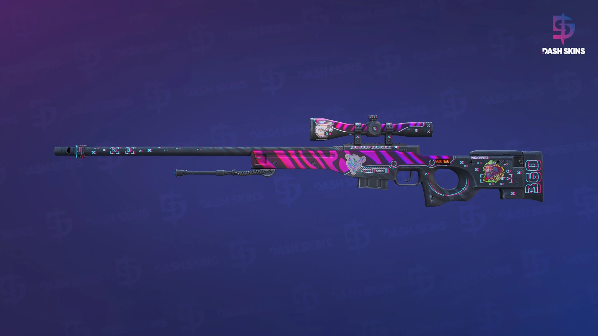 StatTrak™ AWP | Chromatic Aberration (Factory New) Screenshot Playside