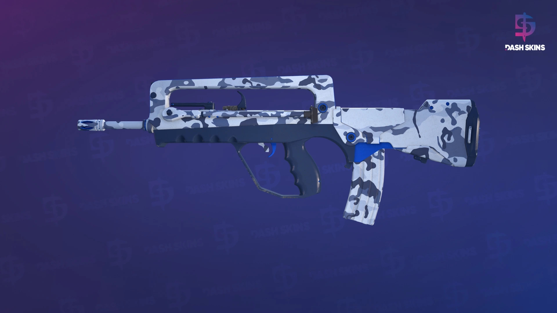 FAMAS | Yeti Camo (Minimal Wear) Screenshot Playside