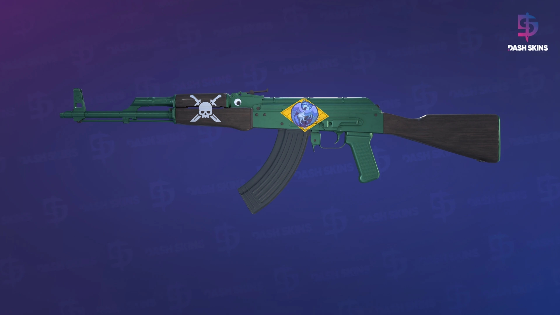 AK-47 | Wintergreen (Factory New) Screenshot Playside