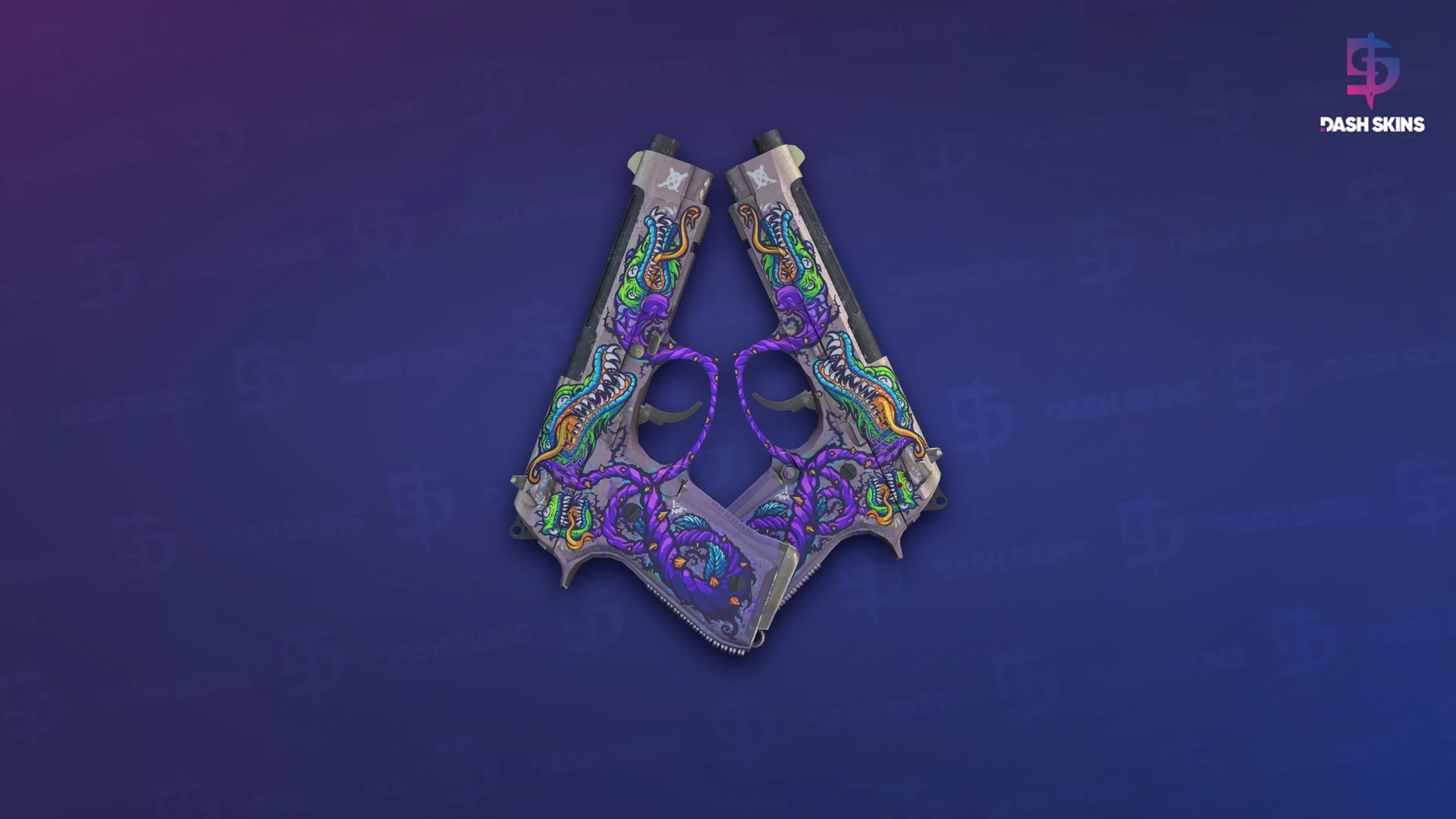 Dual Berettas | Flora Carnivora (Field-Tested) Screenshot Playside