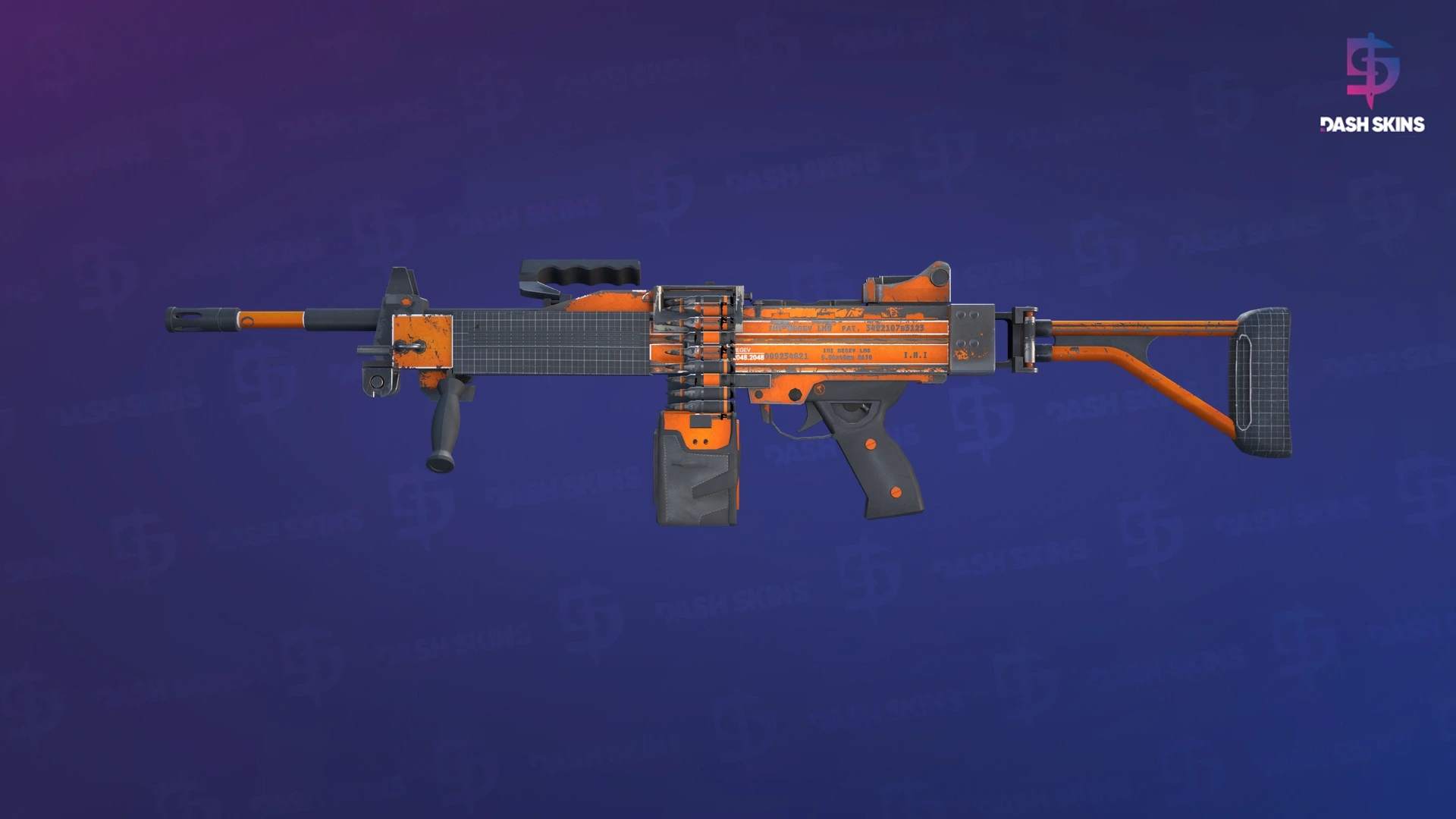 Negev | dev_texture (Field-Tested) Screenshot Playside