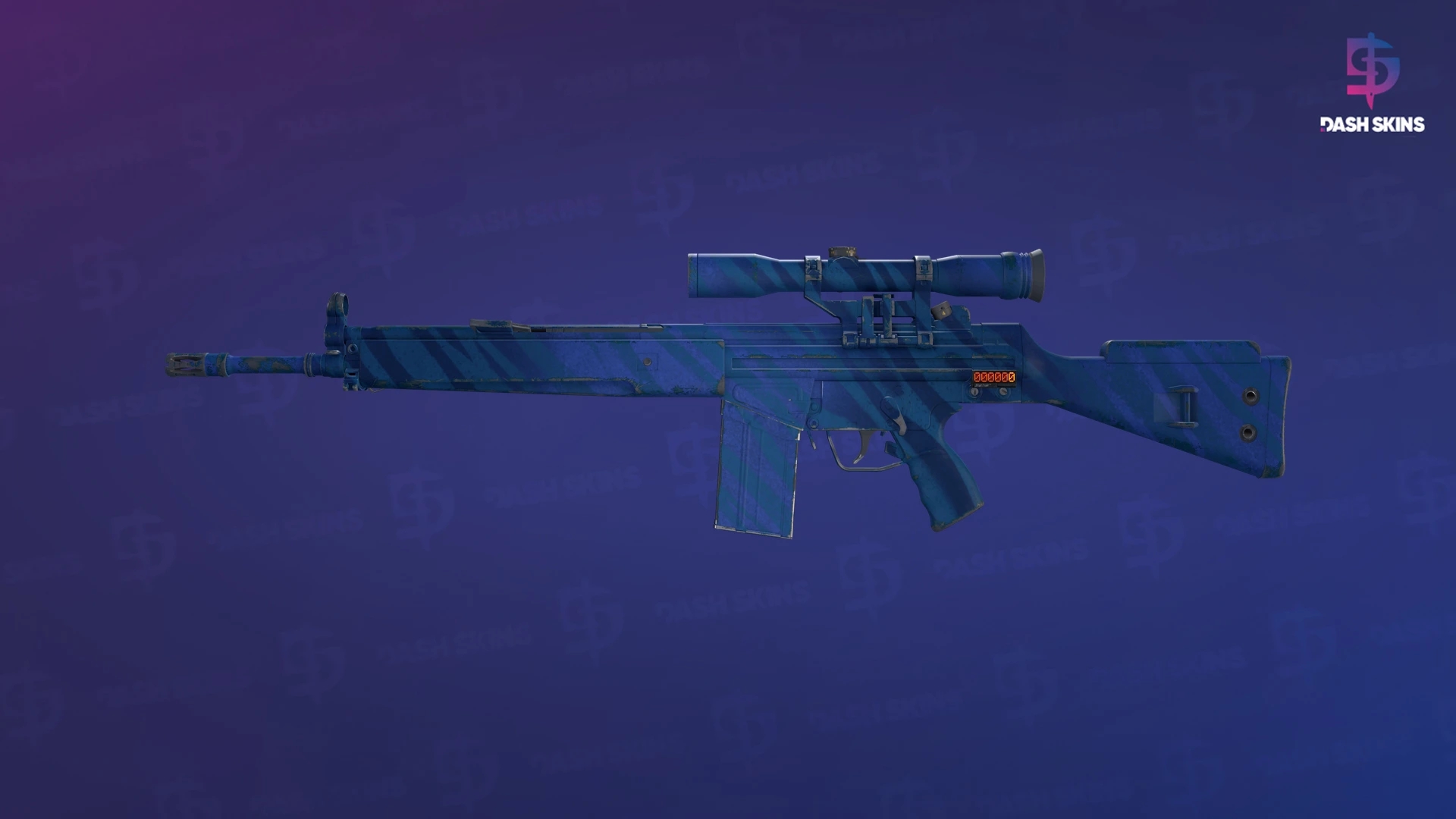 StatTrak™ G3SG1 | Azure Zebra (Field-Tested) Screenshot Playside