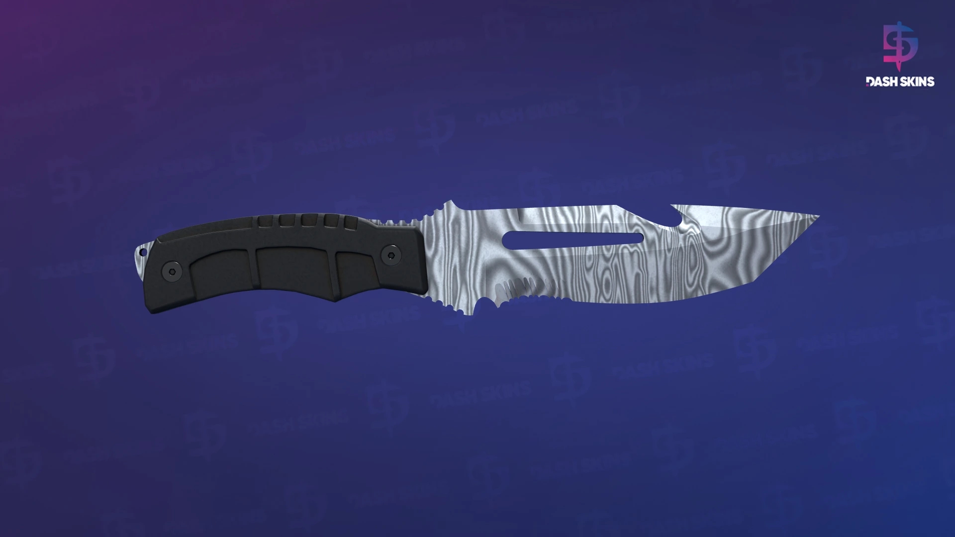 ★ Survival Knife | Damascus Steel (Factory New) Screenshot Playside