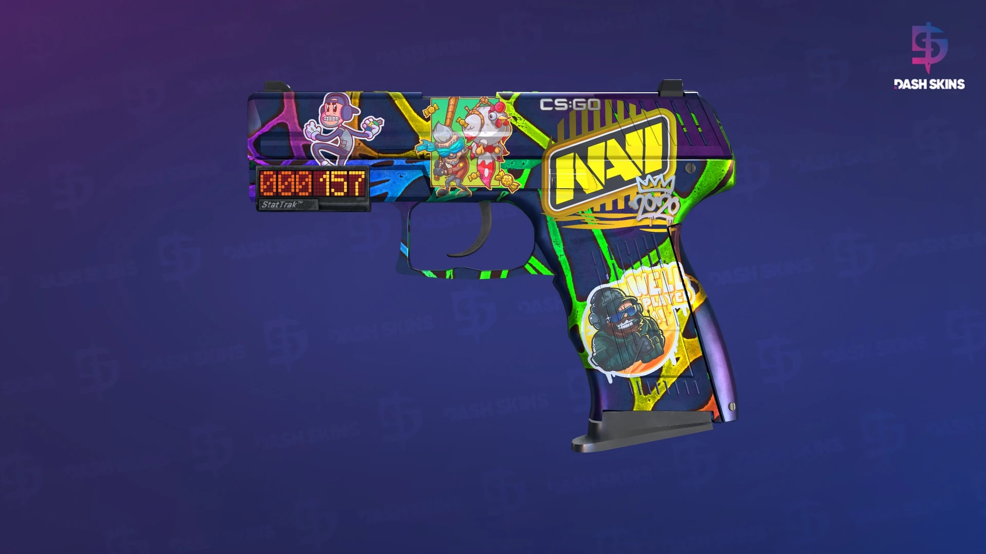 StatTrak™ P2000 | Acid Etched (Minimal Wear) Screenshot Playside