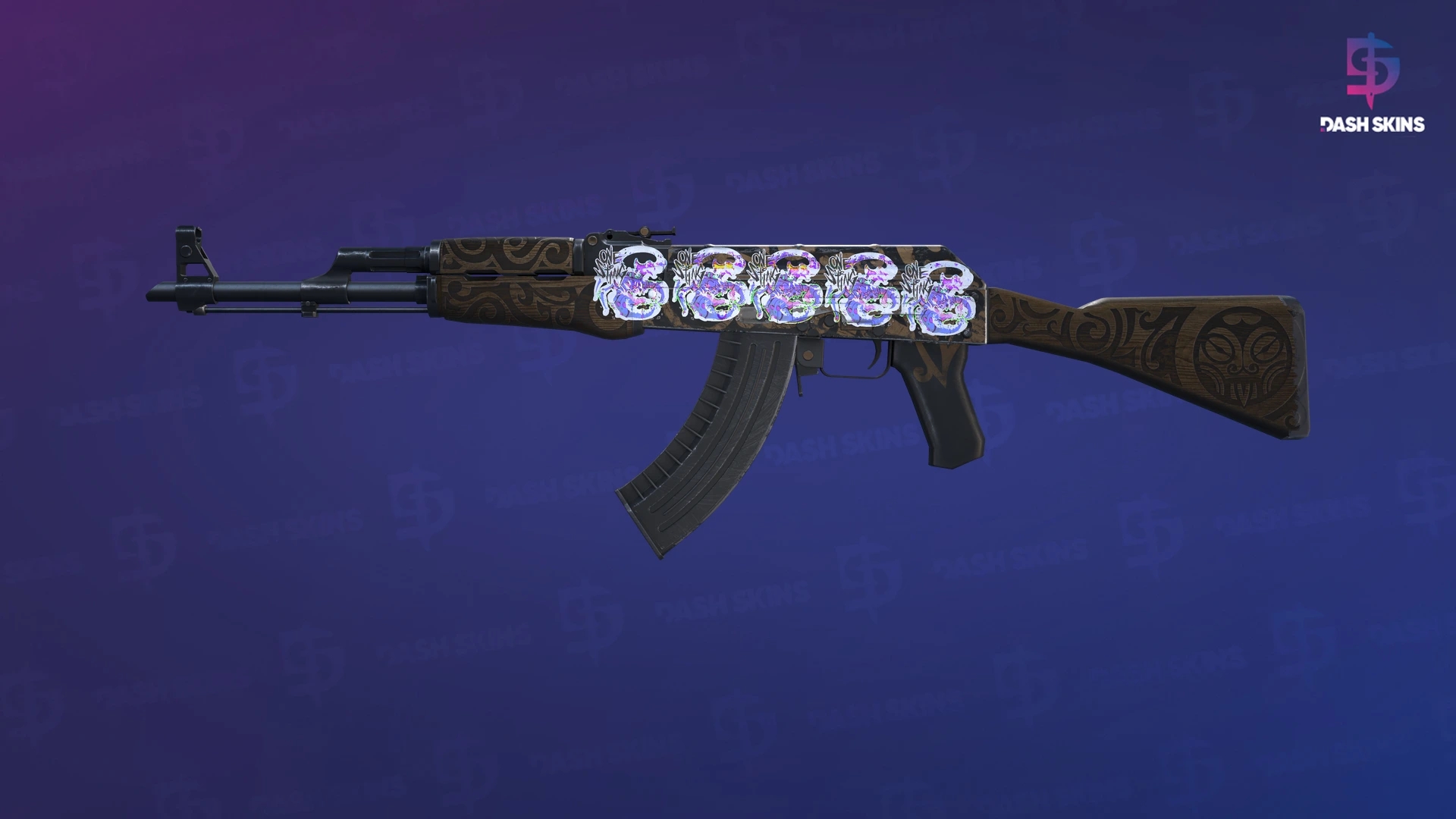 AK-47 | Uncharted (Well-Worn) Screenshot Playside