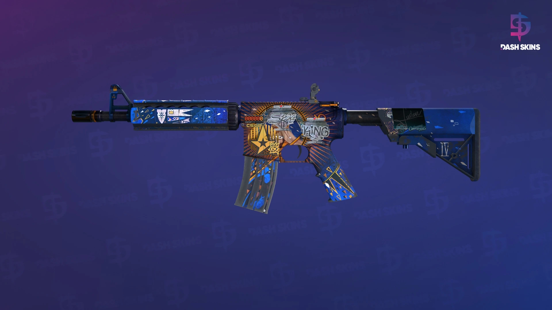 StatTrak™ M4A4 | The Emperor (Battle-Scarred) Screenshot Playside