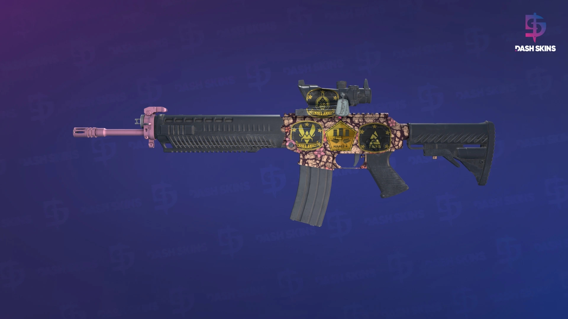 Souvenir SG 553 | Desert Blossom (Minimal Wear) Screenshot Playside