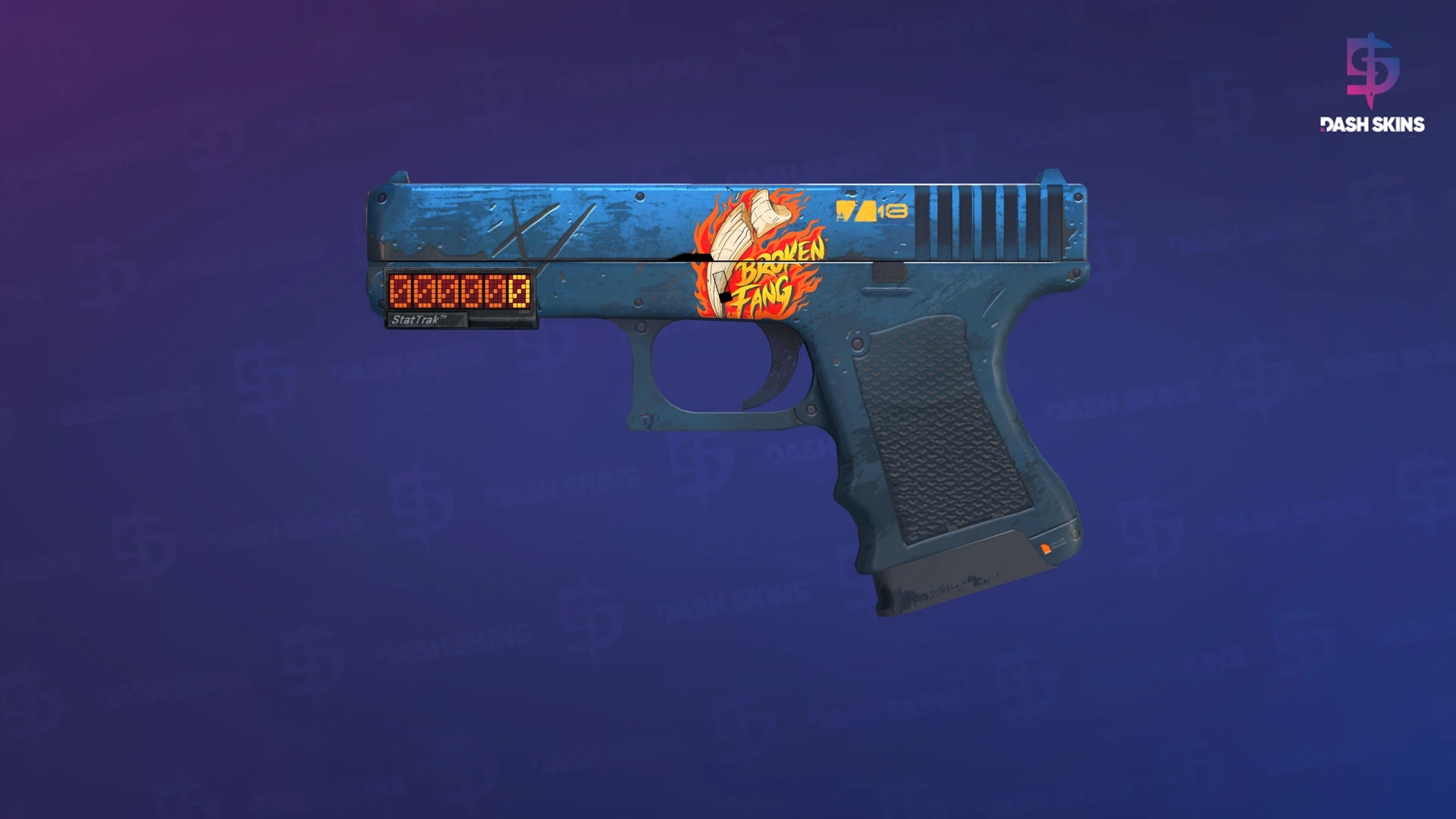 StatTrak™ Glock-18 | Off World (Well-Worn) Screenshot Playside