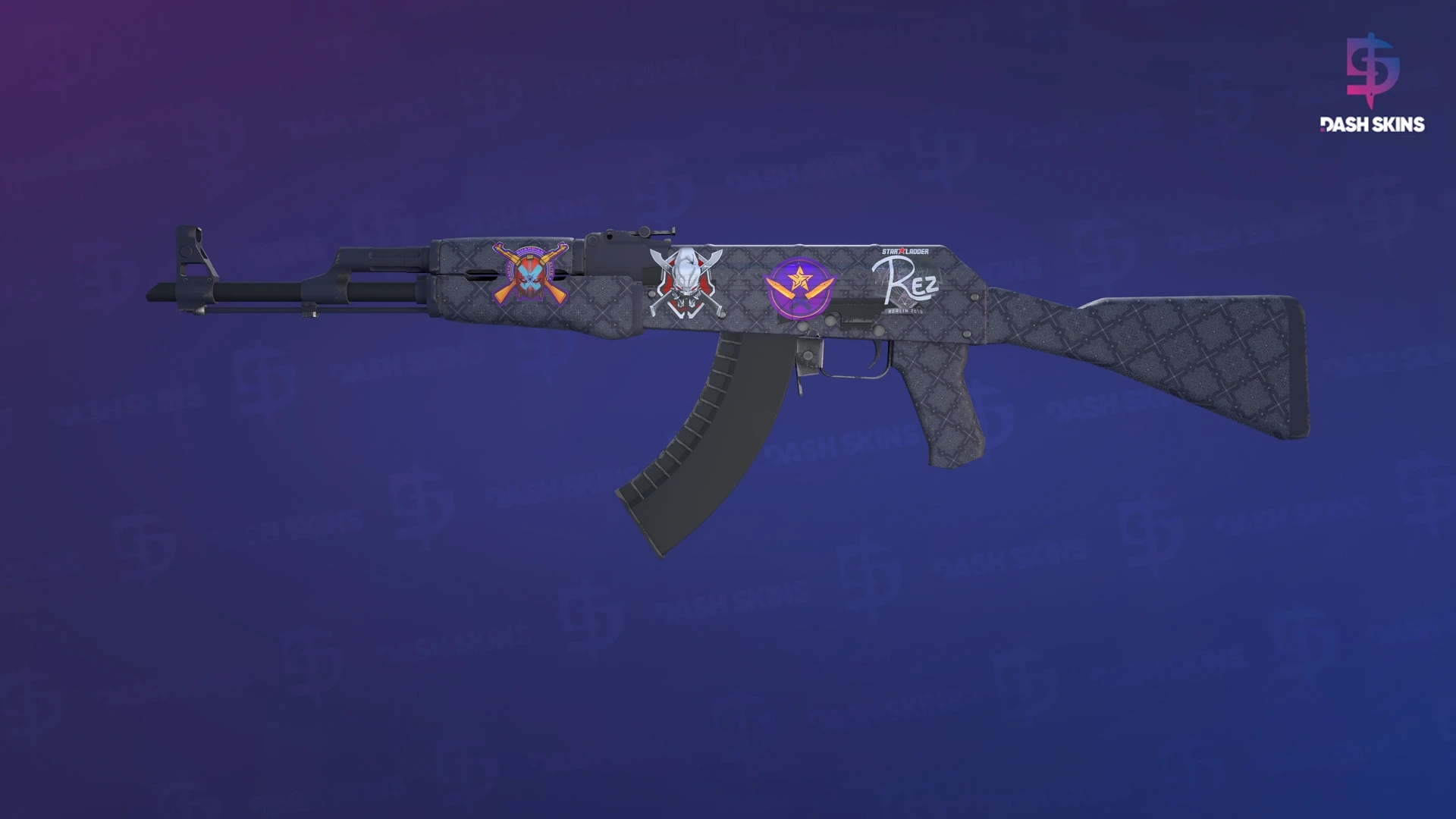 AK-47 | Baroque Purple (Minimal Wear) Screenshot Playside