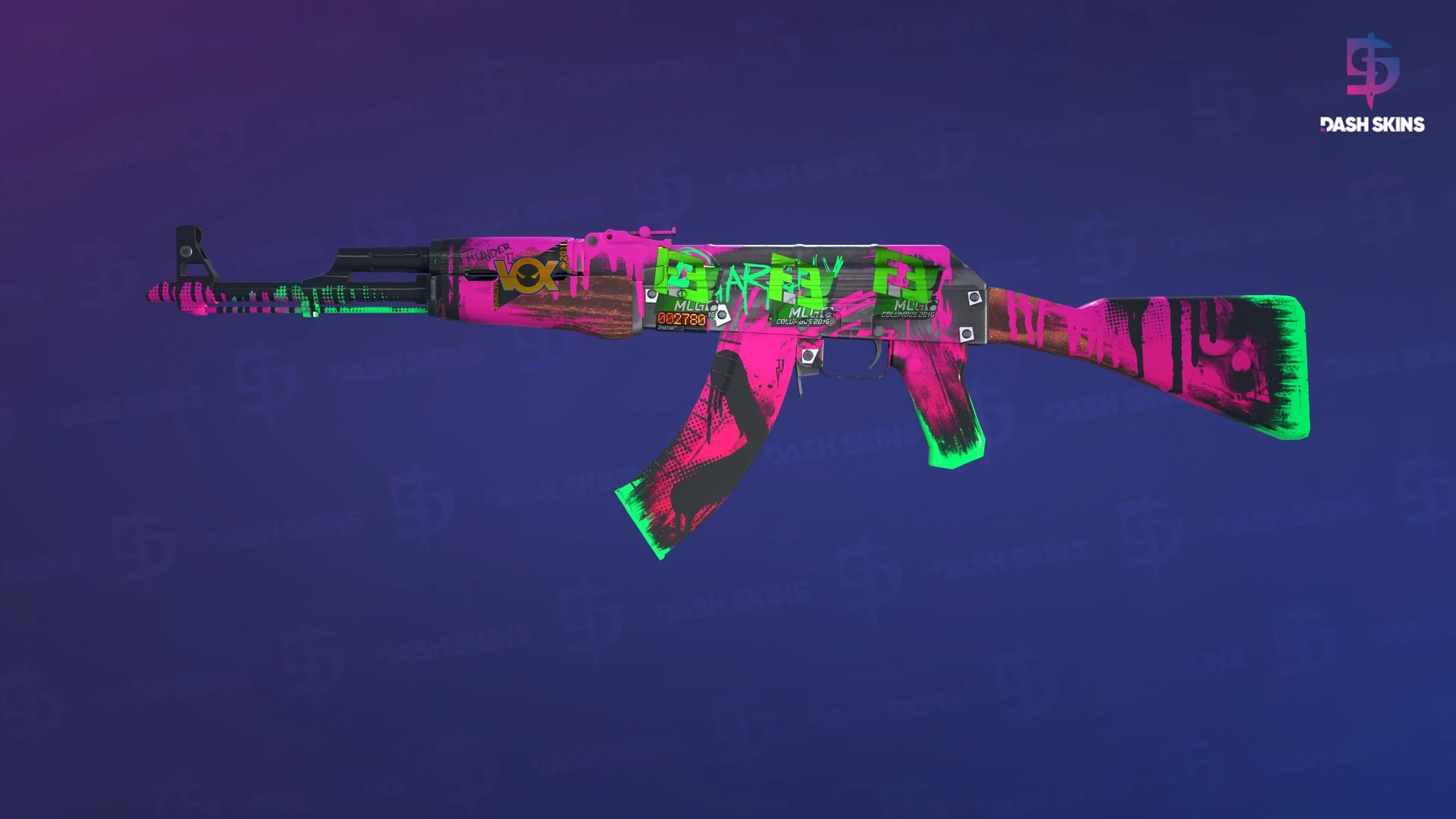 StatTrak™ AK-47 | Neon Revolution (Factory New) Screenshot Playside